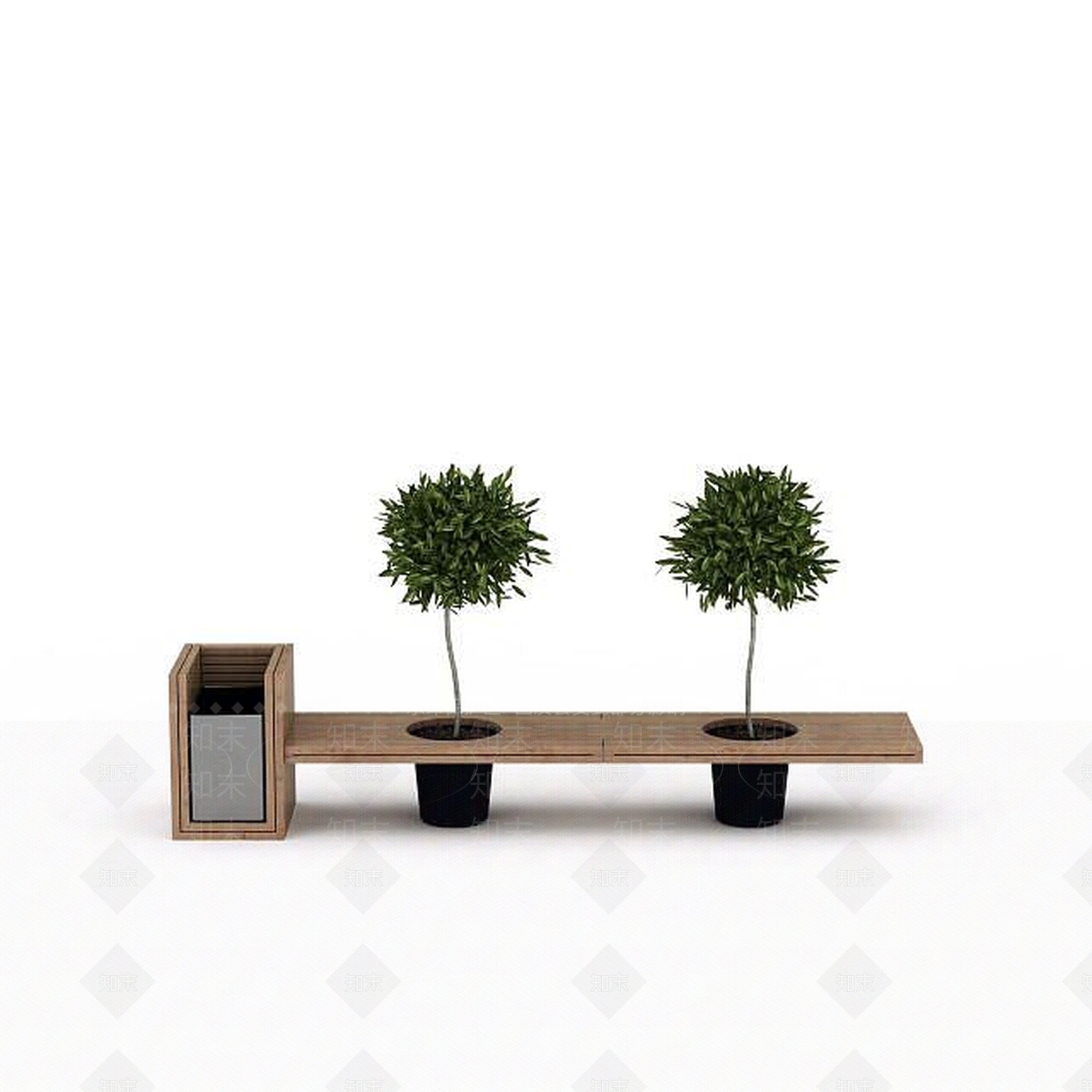 现代景观绿植3D模型下载【ID:1197211349】