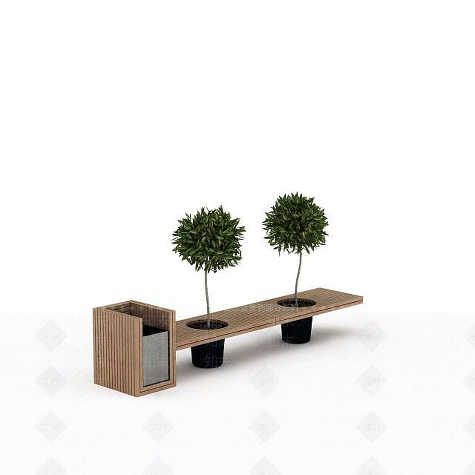 现代景观绿植3D模型下载【ID:1197211349】