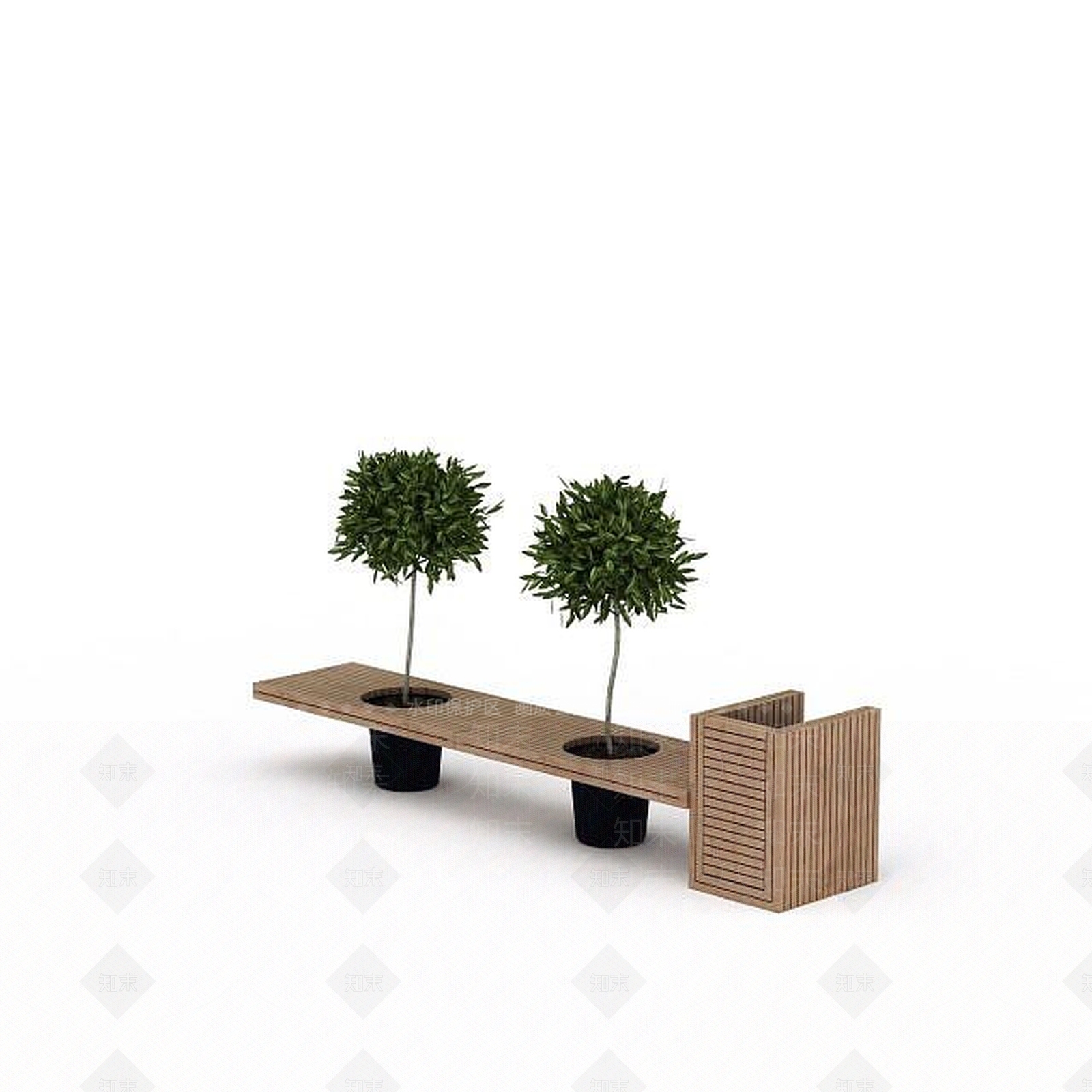 现代景观绿植3D模型下载【ID:1197211349】