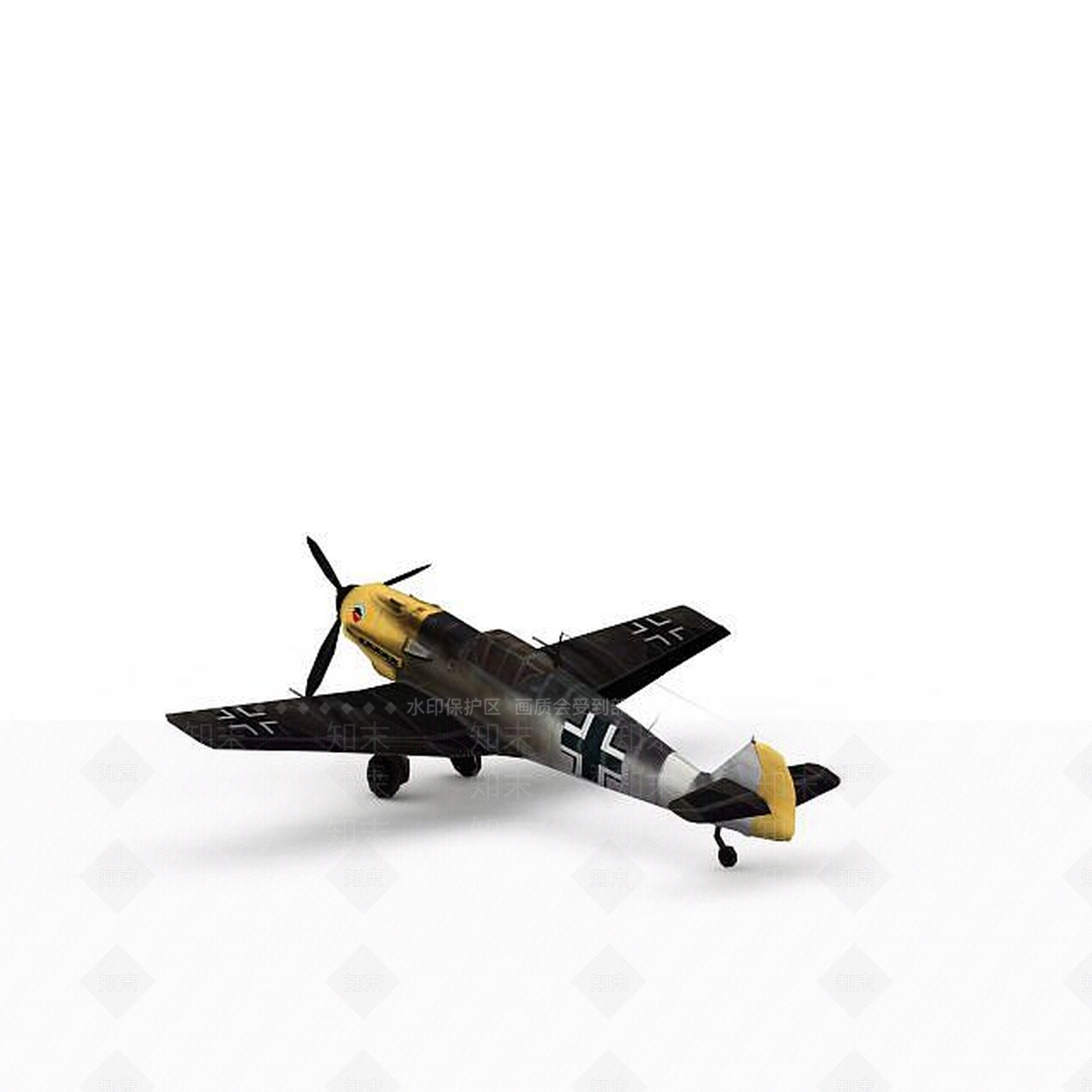 现代螺旋桨战斗机3D模型下载【ID:1197212257】