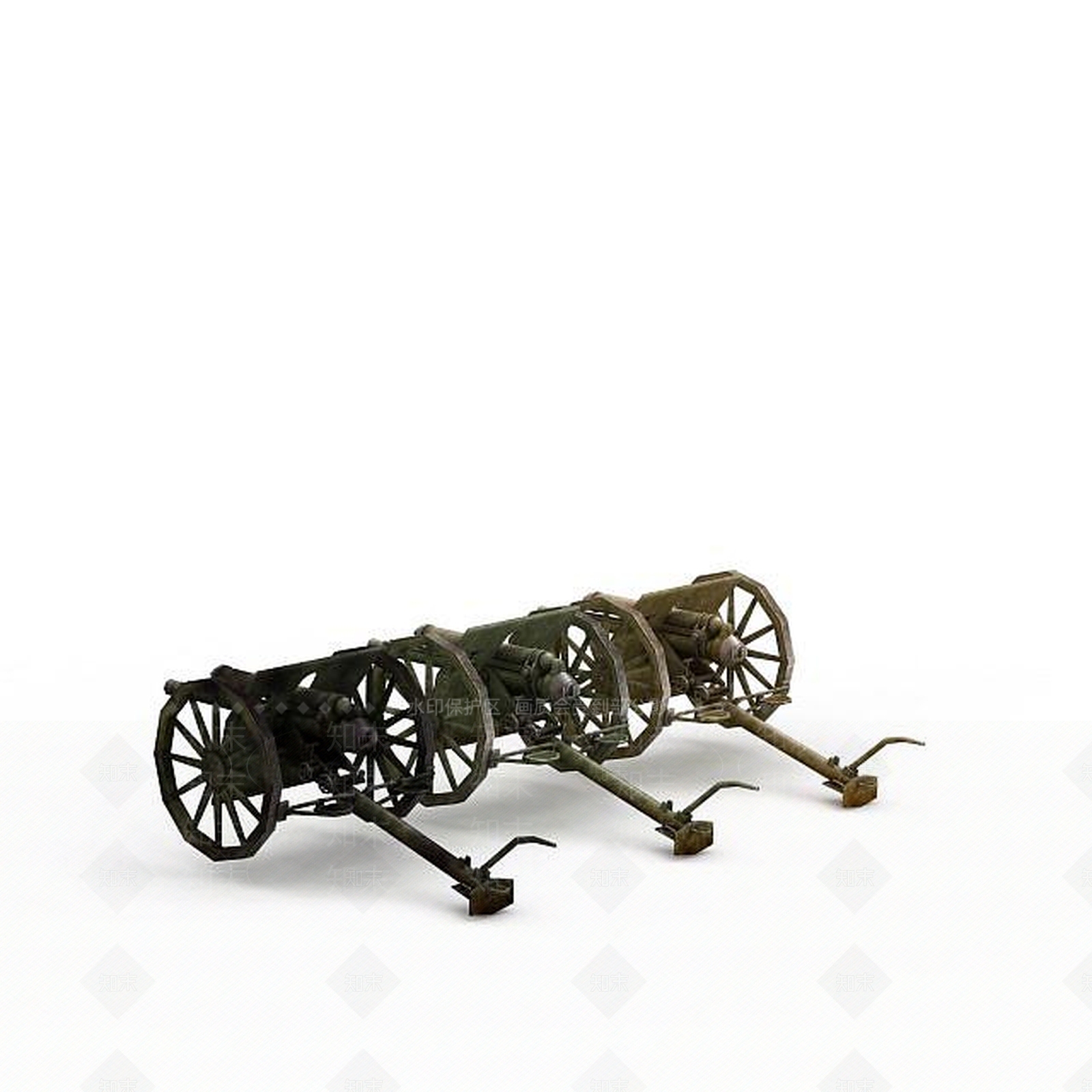 现代大炮3D模型下载【ID:1197212384】