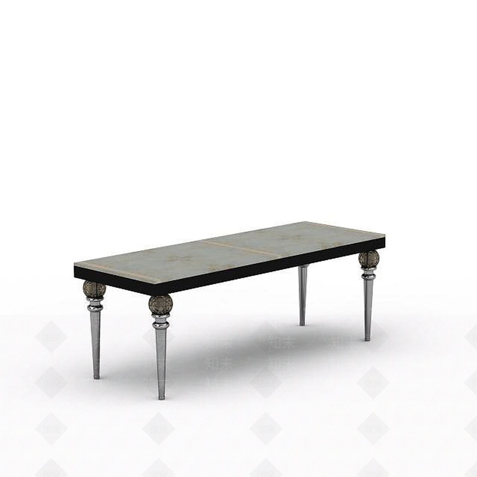 欧式古典欧式长餐桌3D模型下载【ID:1197213565】