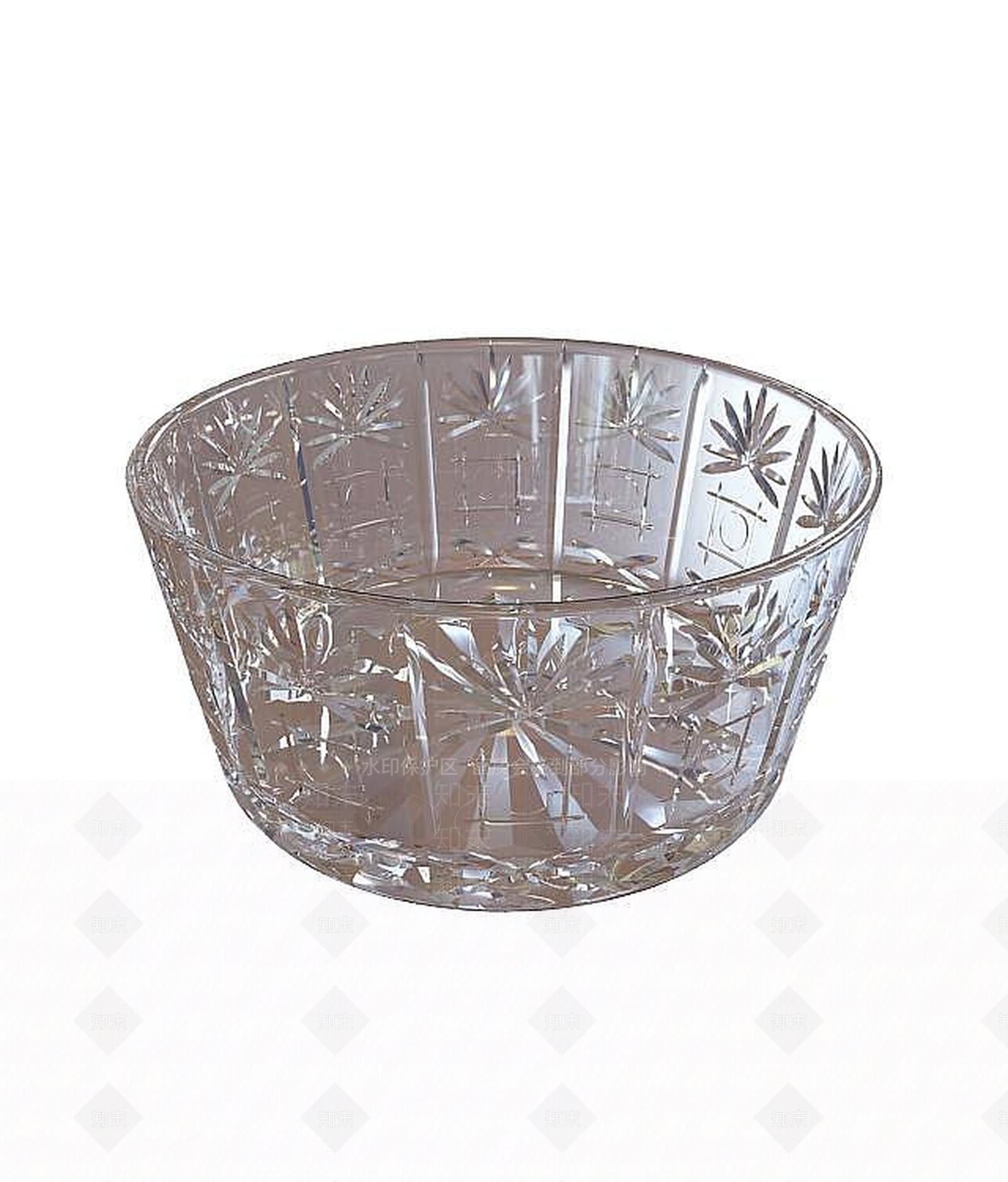 现代花纹玻璃缸3D模型下载【ID:1197213723】