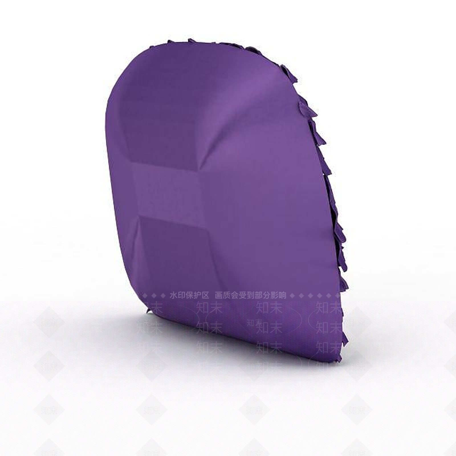 现代紫色靠垫3D模型下载【ID:1197217697】