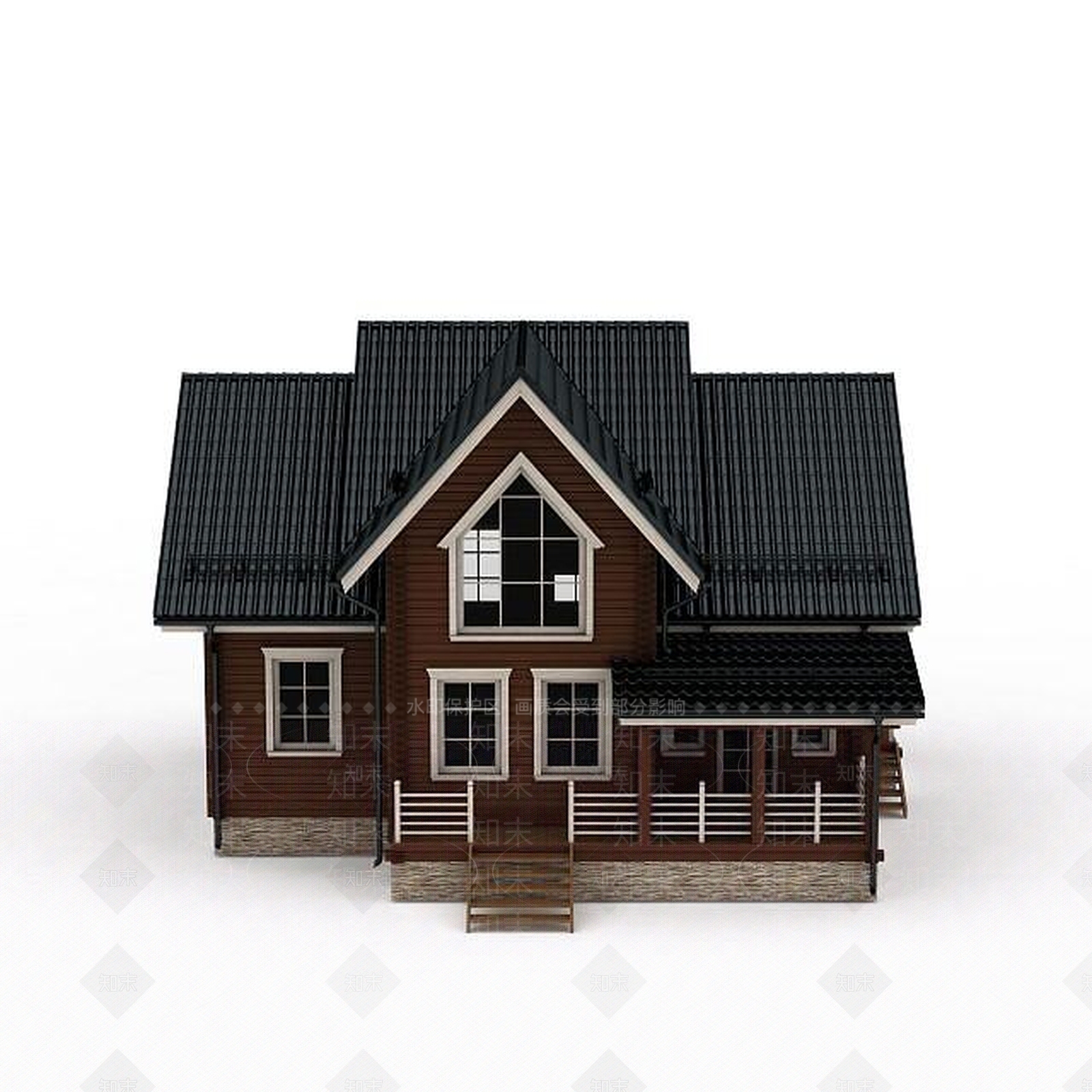 现代林中木屋3D模型下载【ID:1197218360】