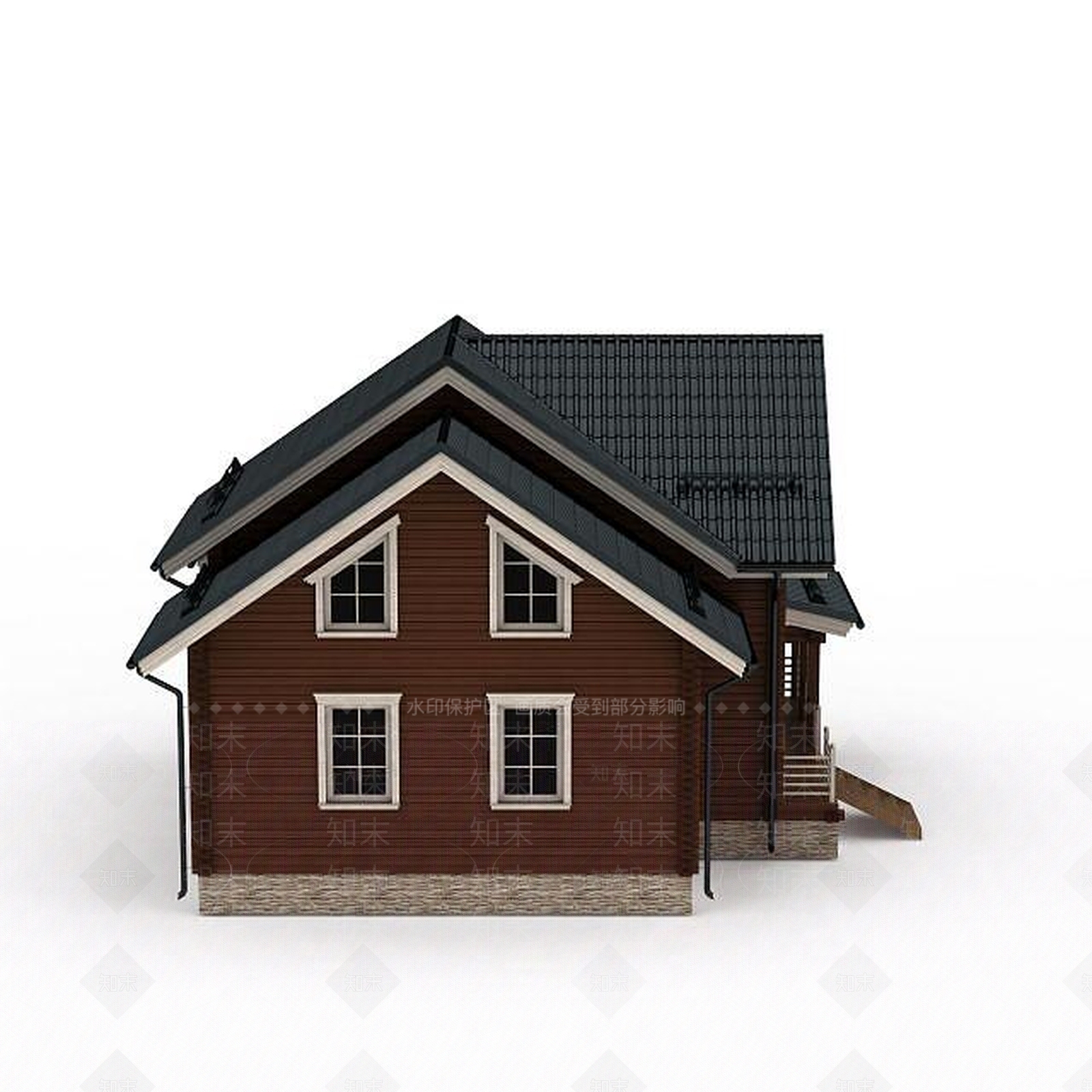 现代林中木屋3D模型下载【ID:1197218360】