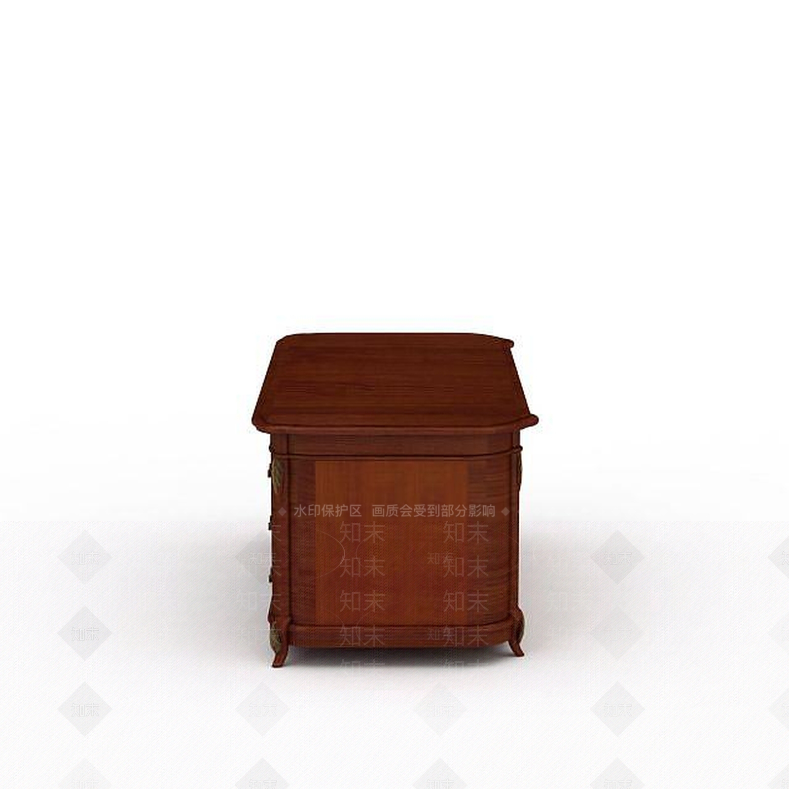 现代实木办公桌椅3D模型下载【ID:1197220490】