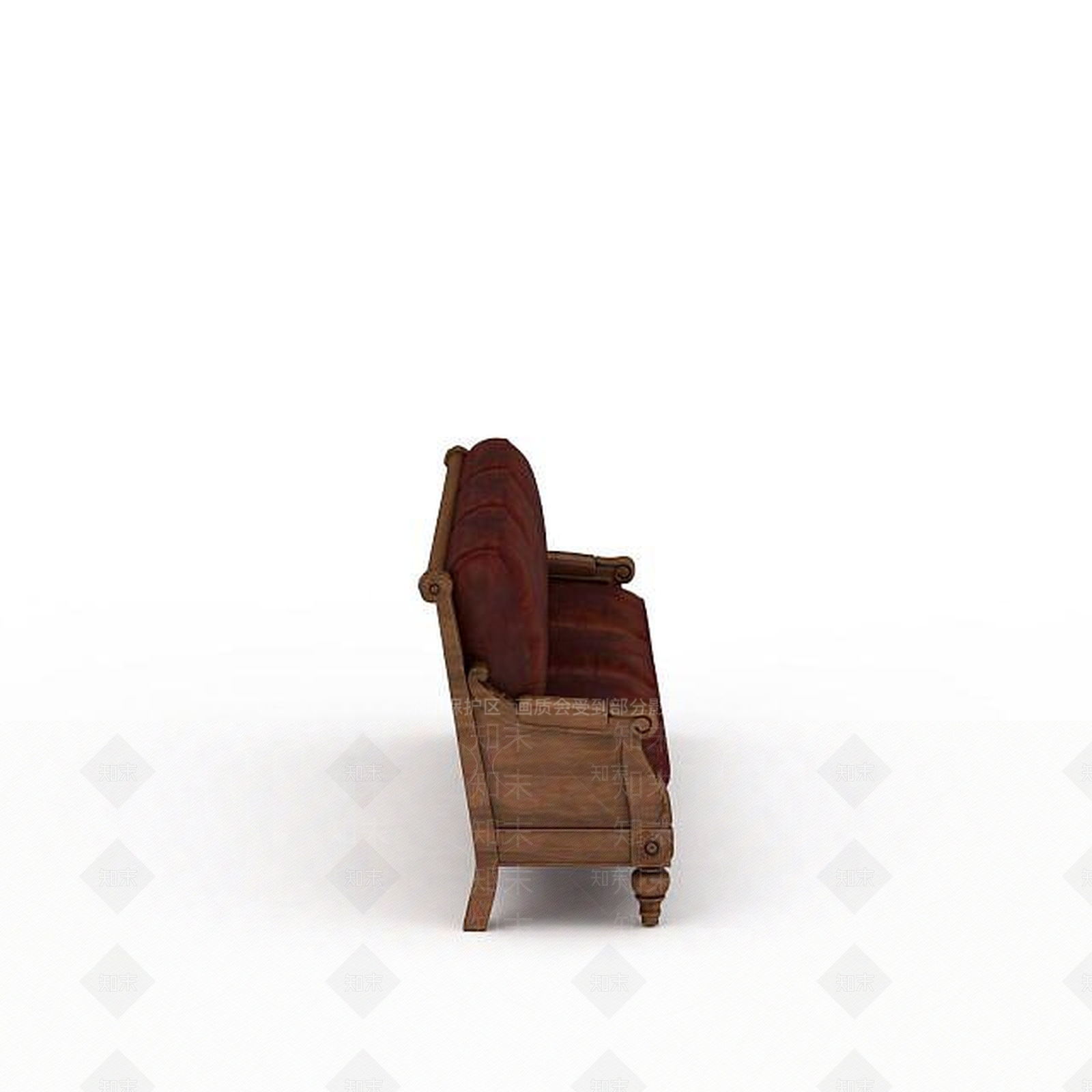 现代复古沙发3D模型下载【ID:1197220631】