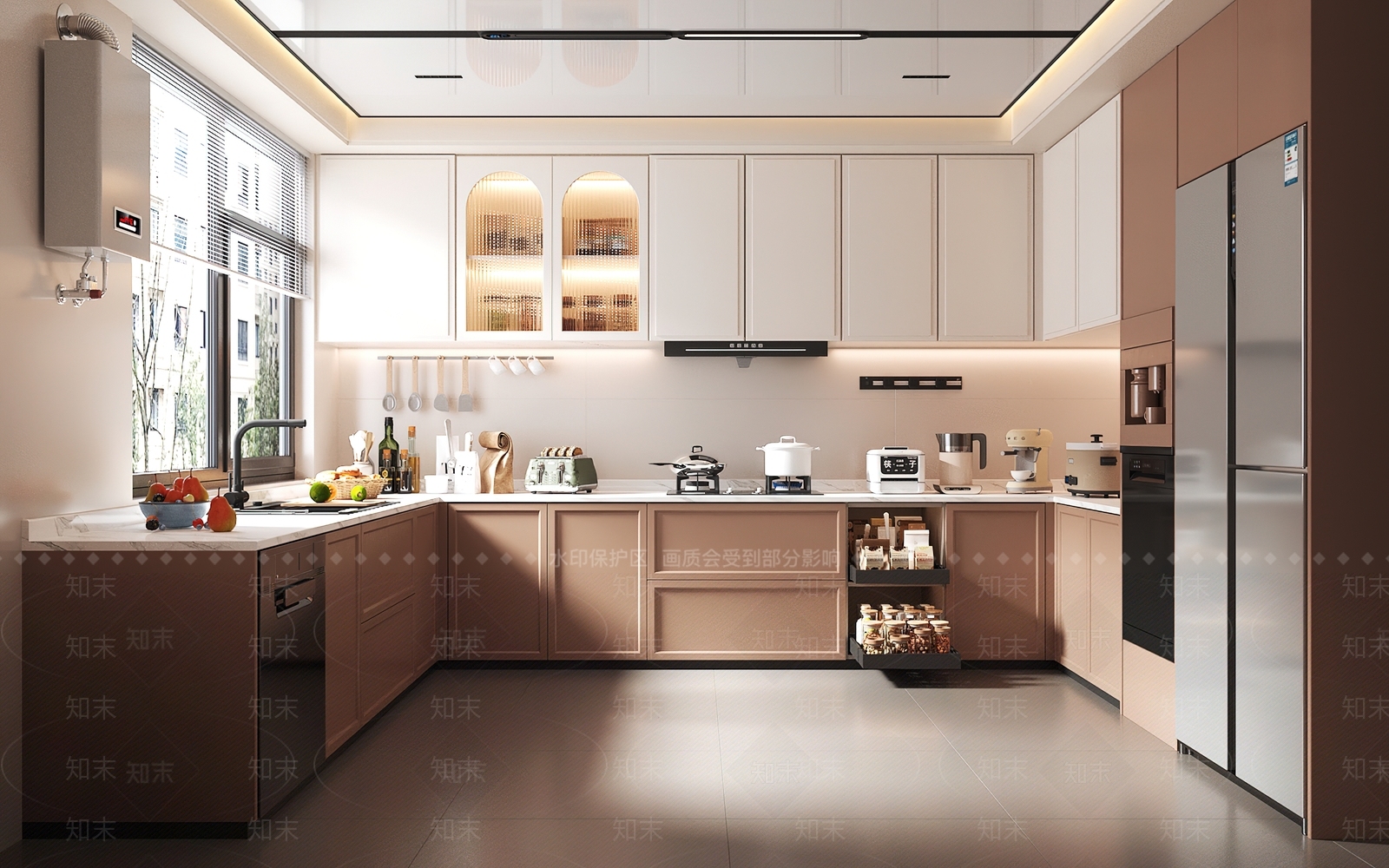 北欧封闭式厨房3D模型下载【ID:1197220788】