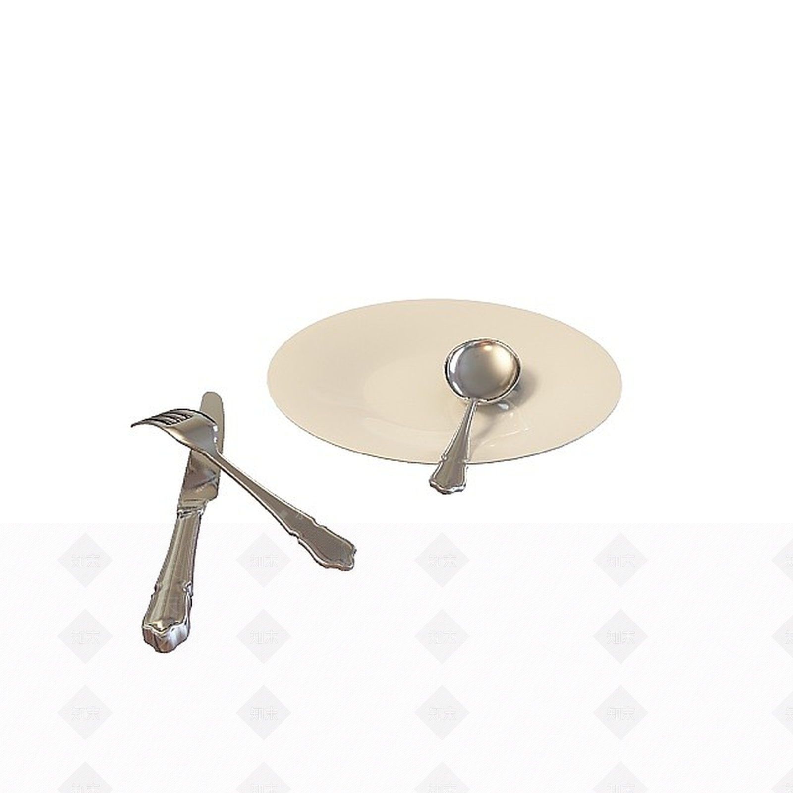 现代刀叉勺3D模型下载【ID:1197220797】