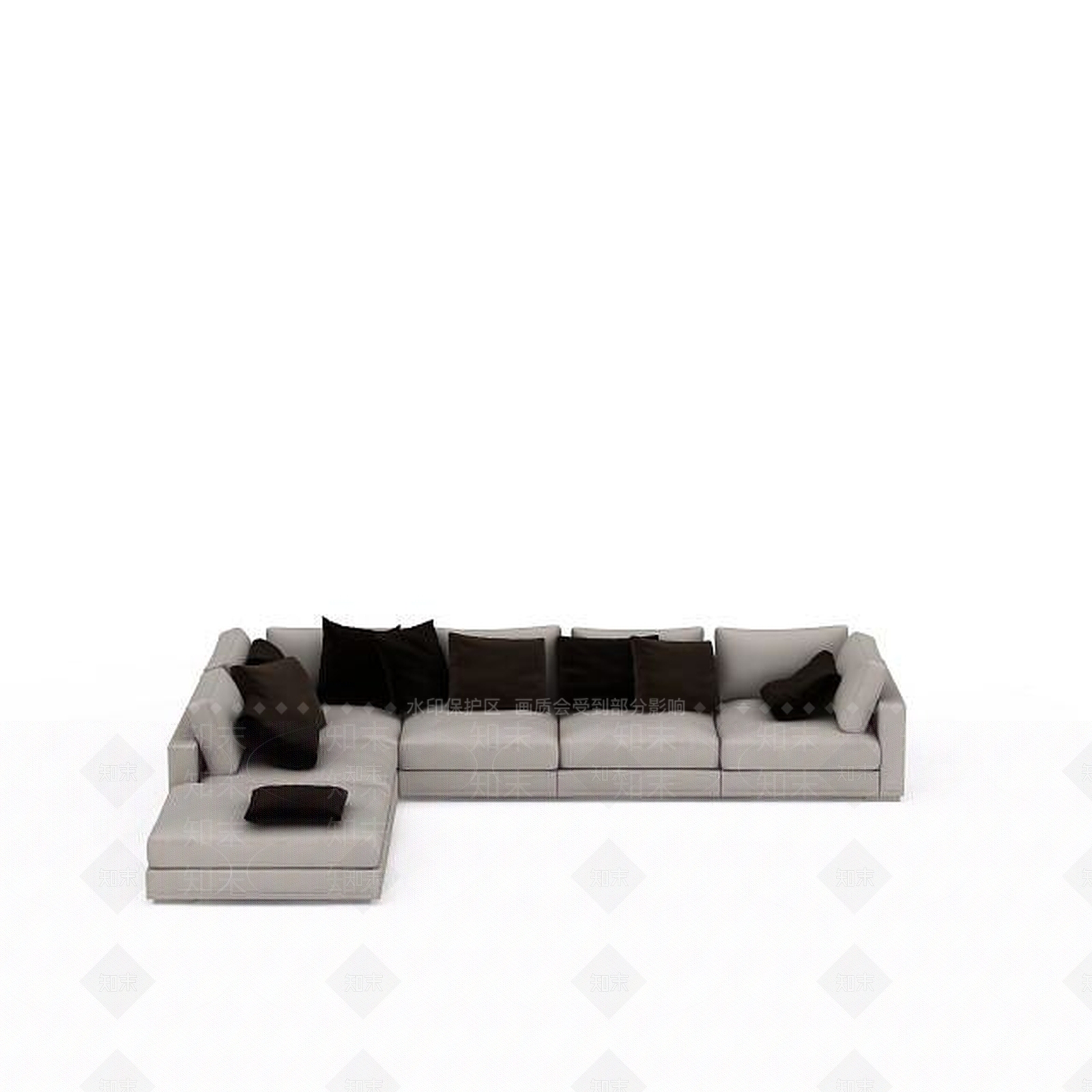 现代简约沙发3D模型下载【ID:1197221288】