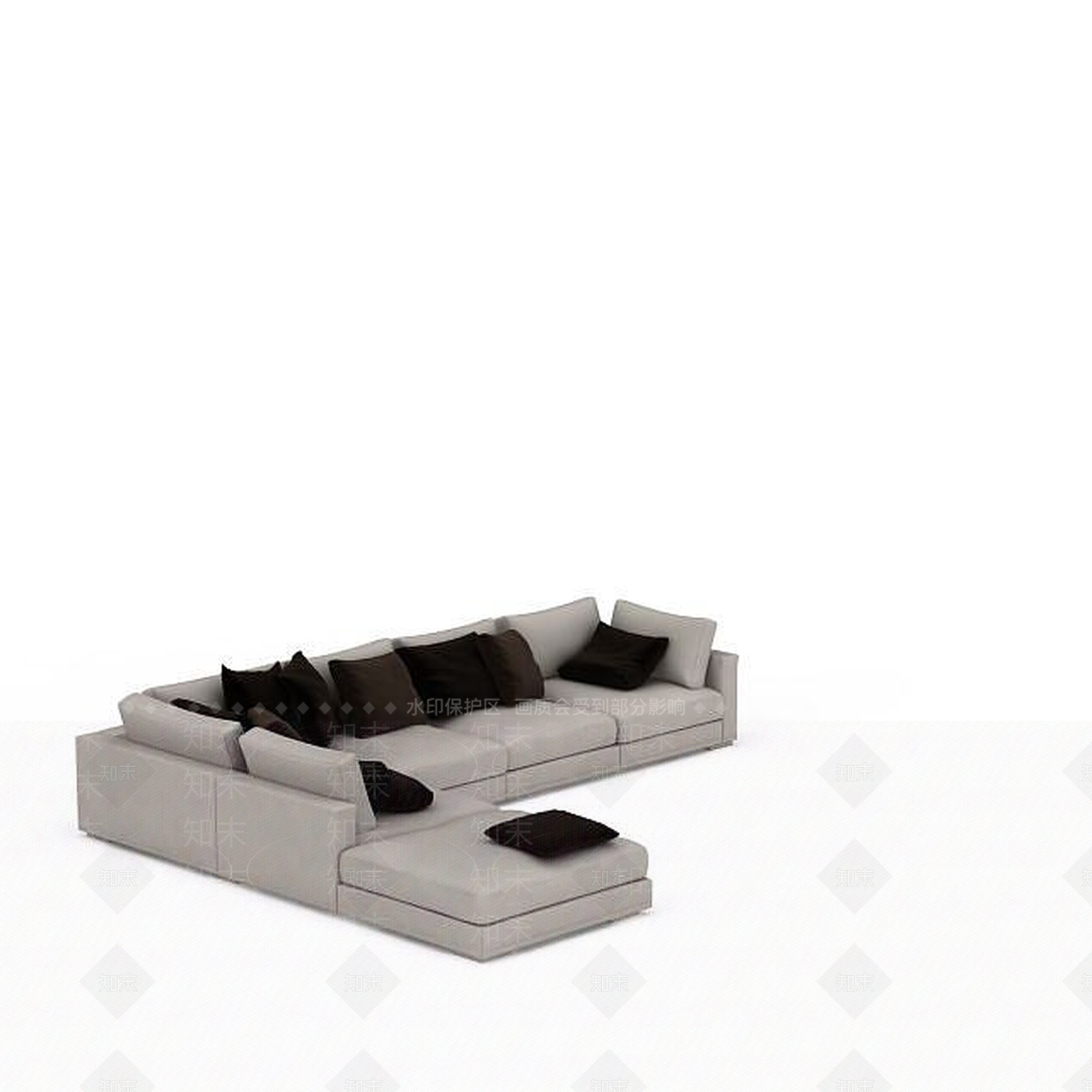 现代简约沙发3D模型下载【ID:1197221288】