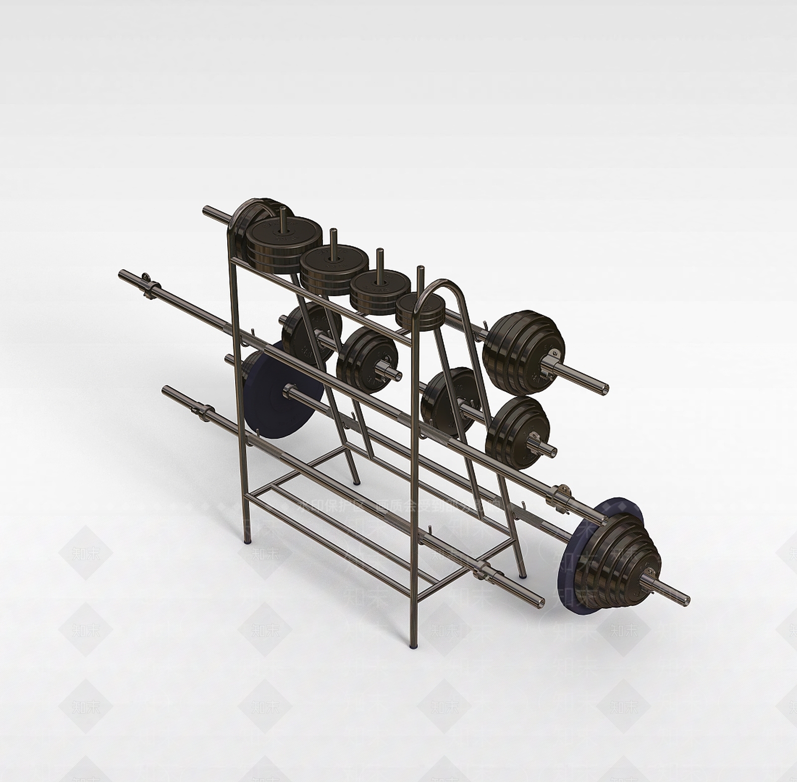 现代举重器材3D模型下载【ID:1197222038】