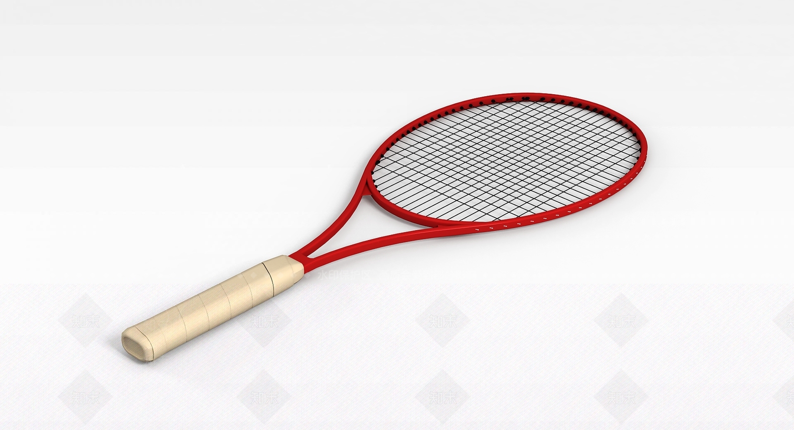 现代碳素网球拍3D模型下载【ID:1197222467】