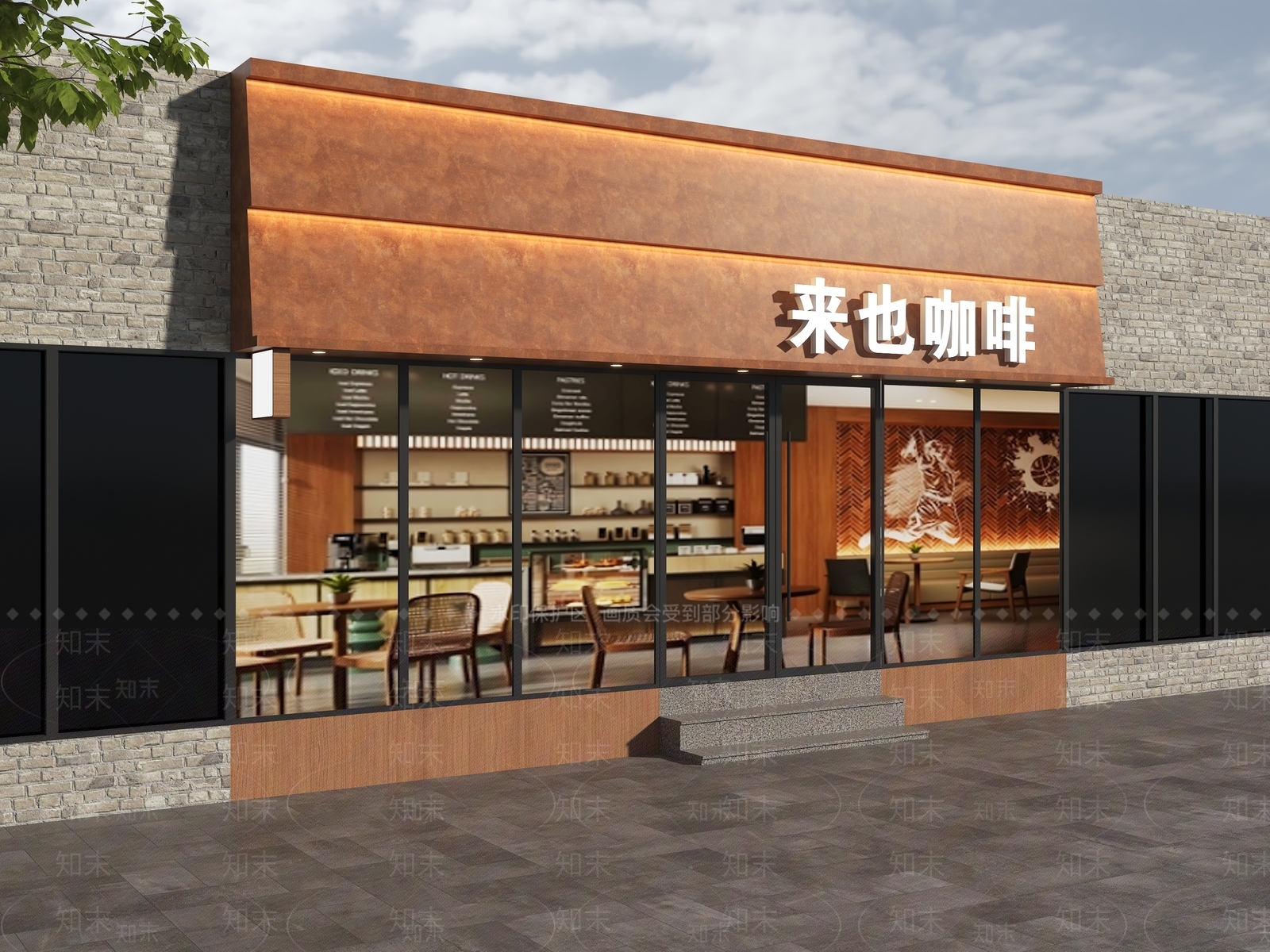 现代门头3D模型下载【ID:1197223402】