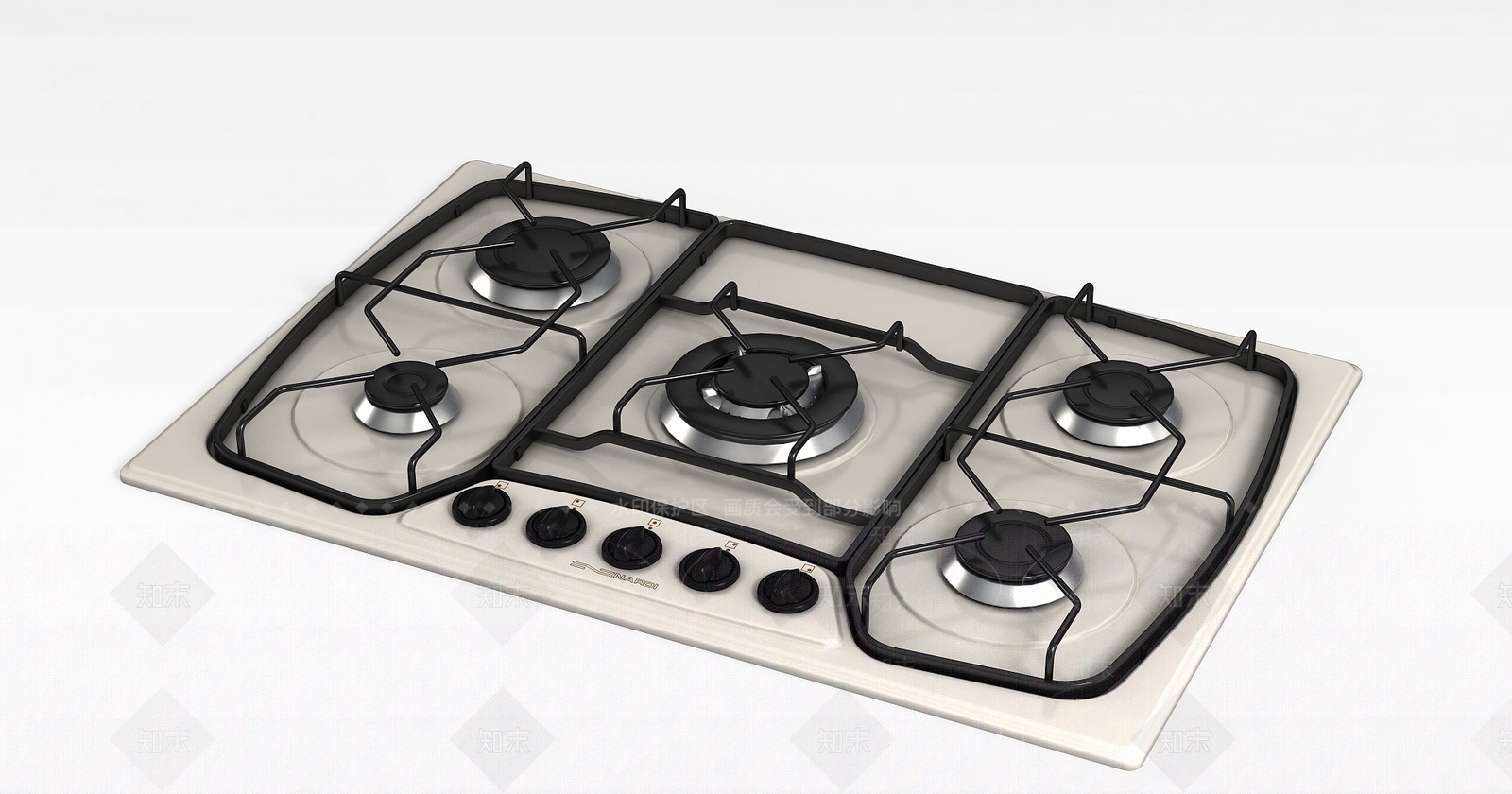 现代家用燃气炉3D模型下载【ID:1197224238】