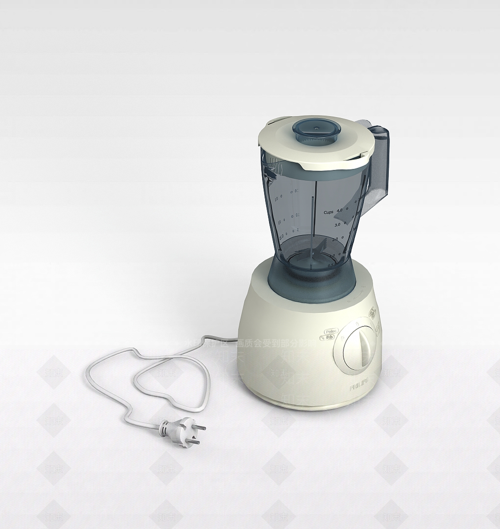 现代水果搅拌机3D模型下载【ID:1197224336】