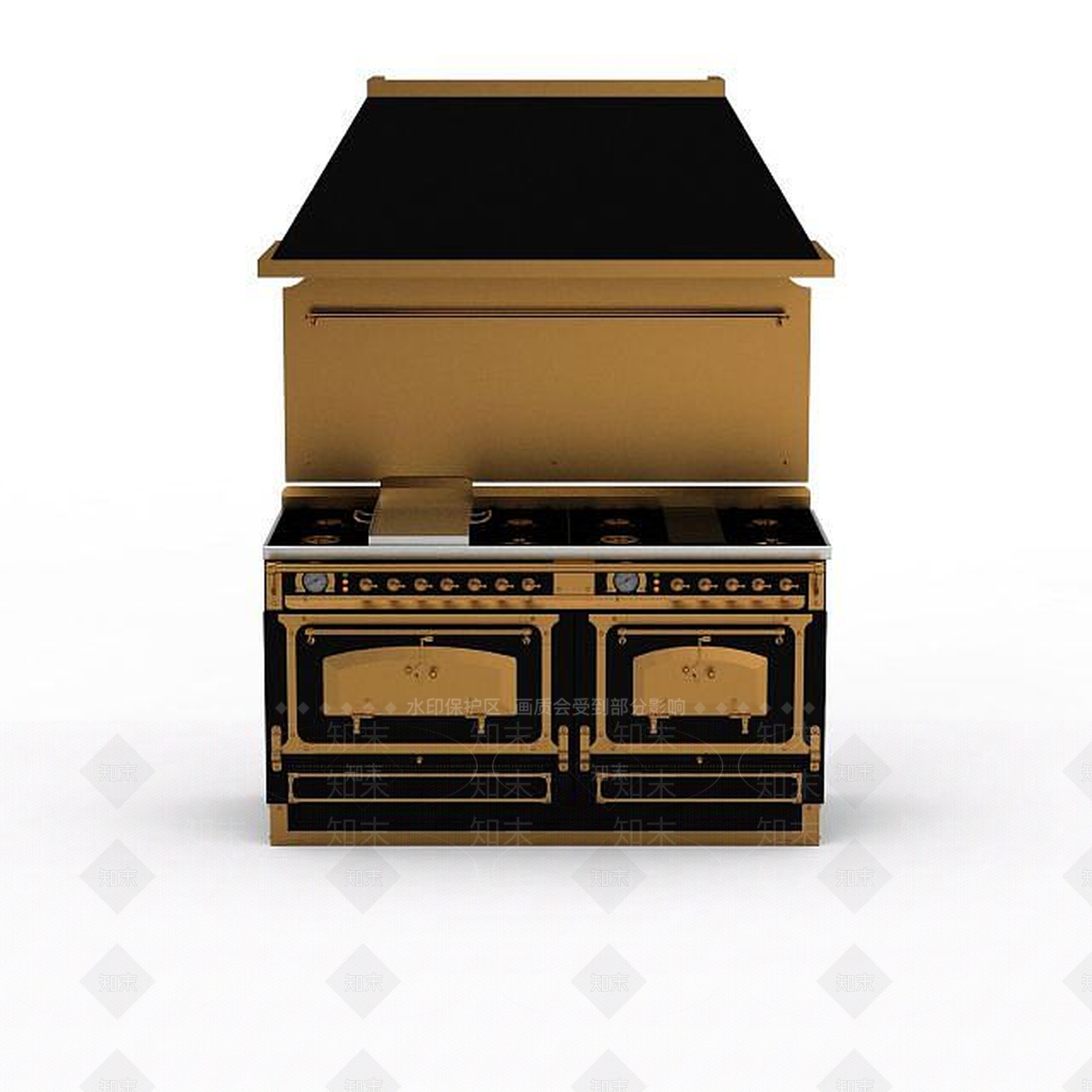 欧式古典欧式厨房台3D模型下载【ID:1197224407】