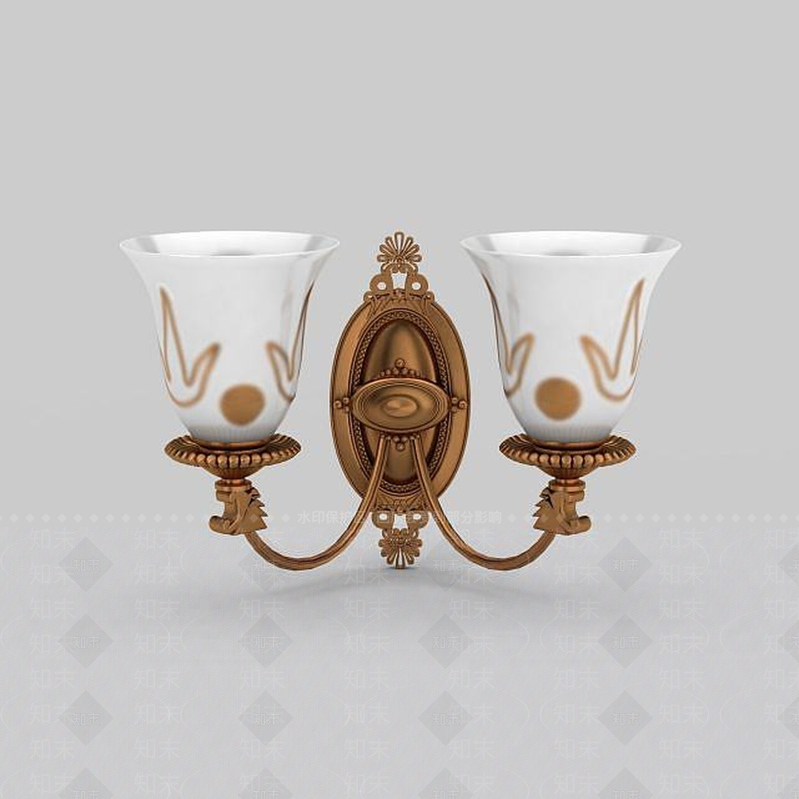 欧式古典欧式壁灯3D模型下载【ID:1197225985】
