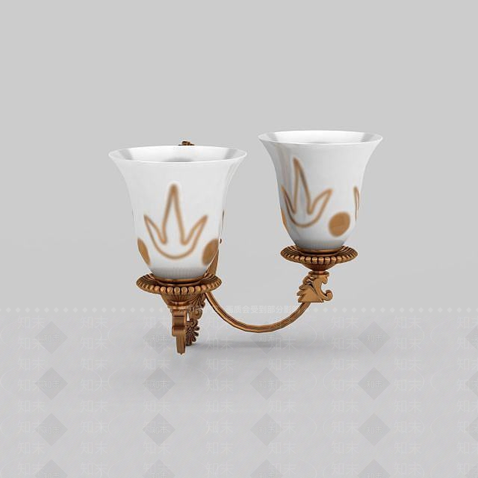 欧式古典欧式壁灯3D模型下载【ID:1197225985】
