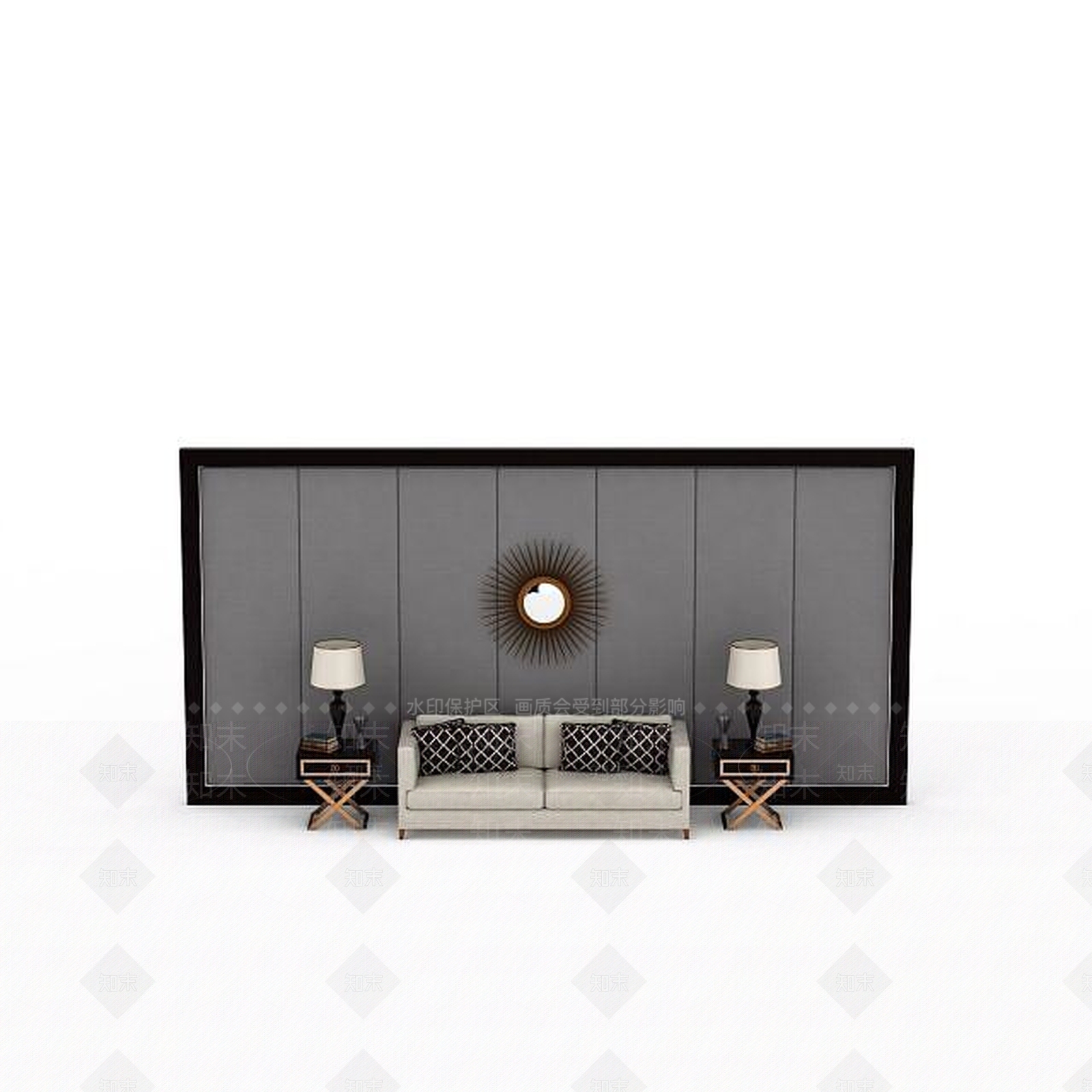 现代沙发边几3D模型下载【ID:1197226330】