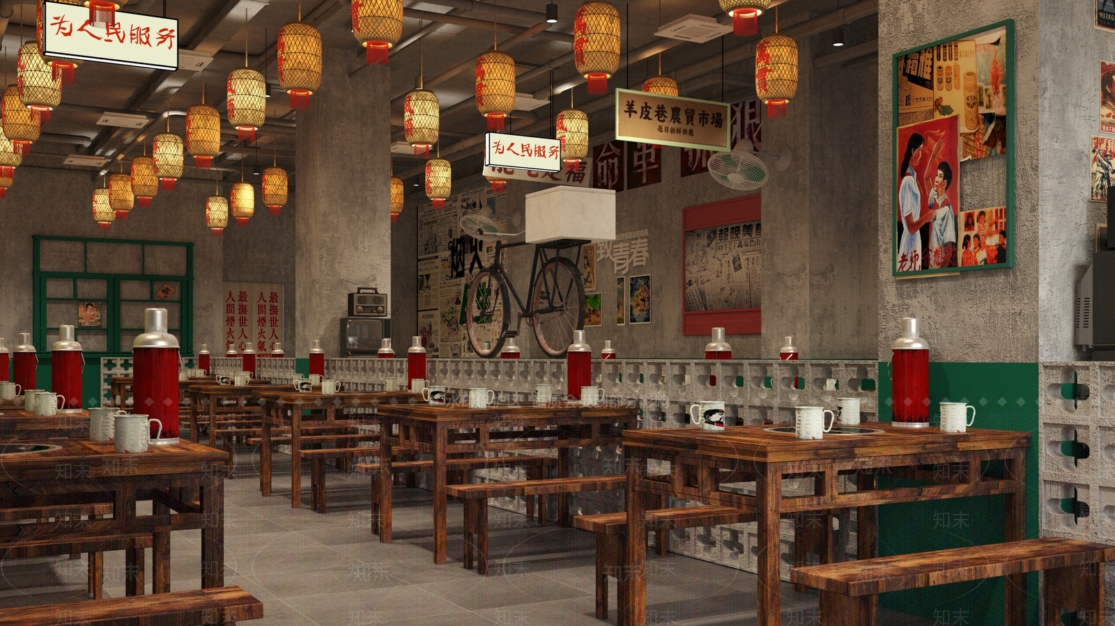 复古其他餐饮空间3D模型下载【ID:1197226892】