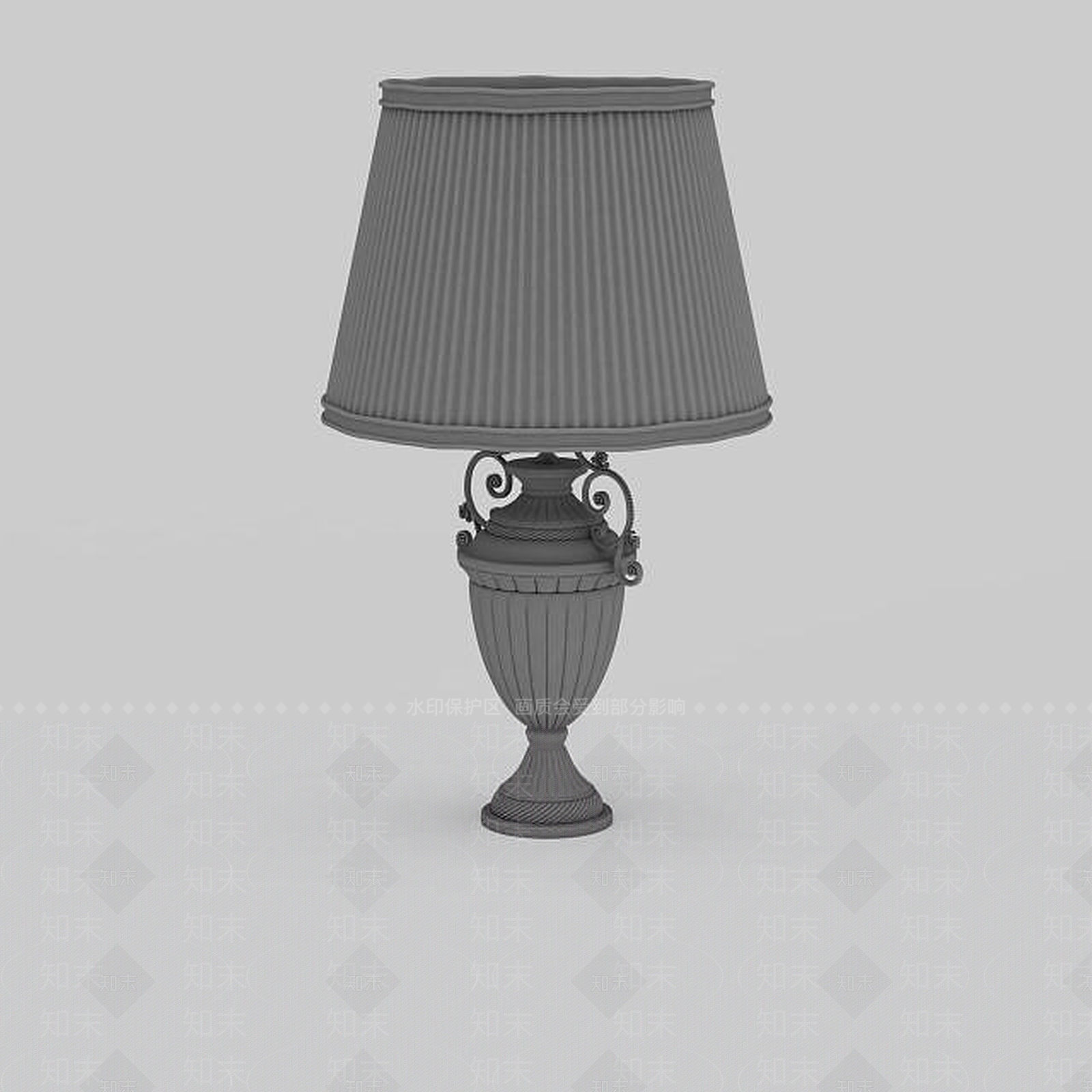 现代卧室台灯3D模型下载【ID:1197227215】