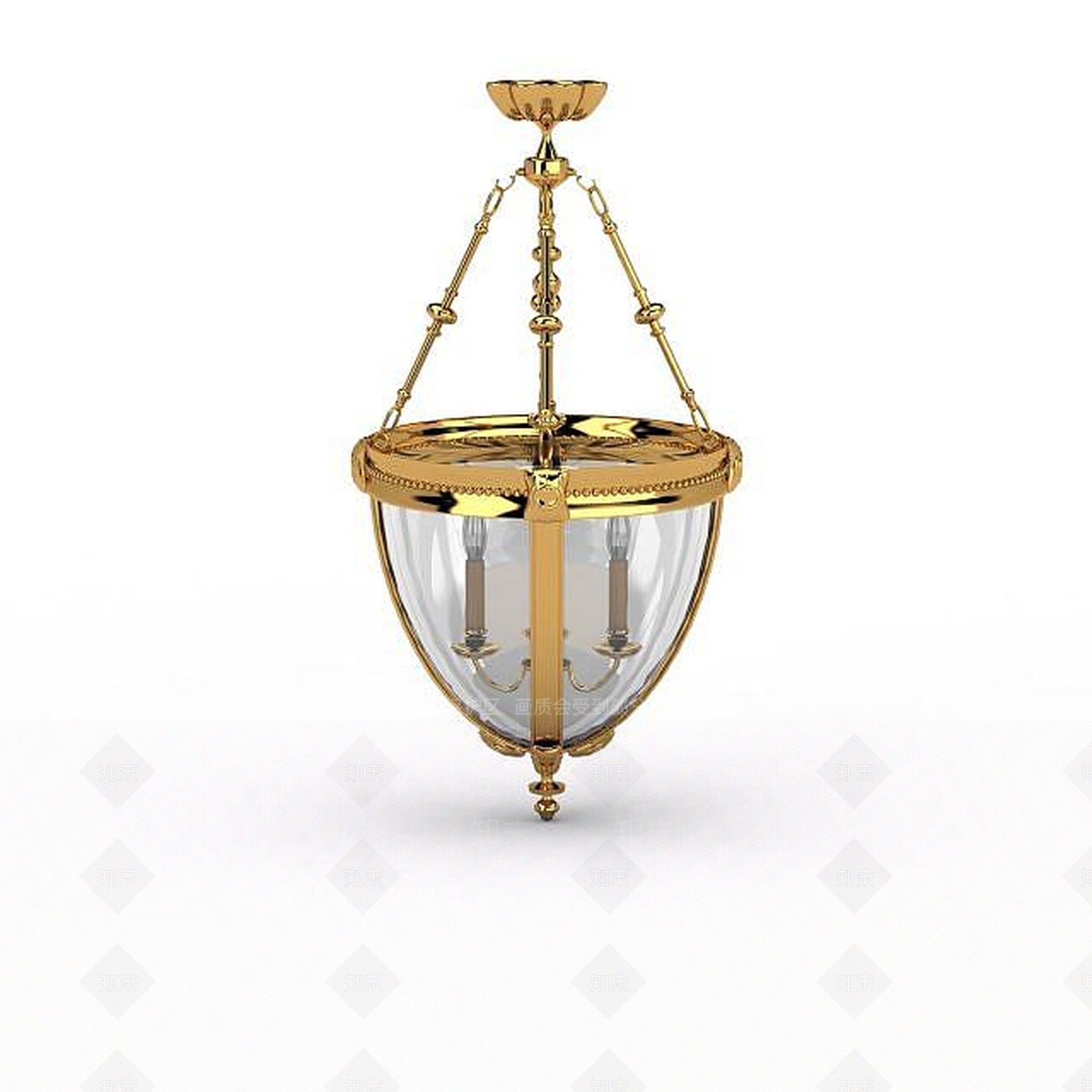 现代铁艺吊灯3D模型下载【ID:1197227587】