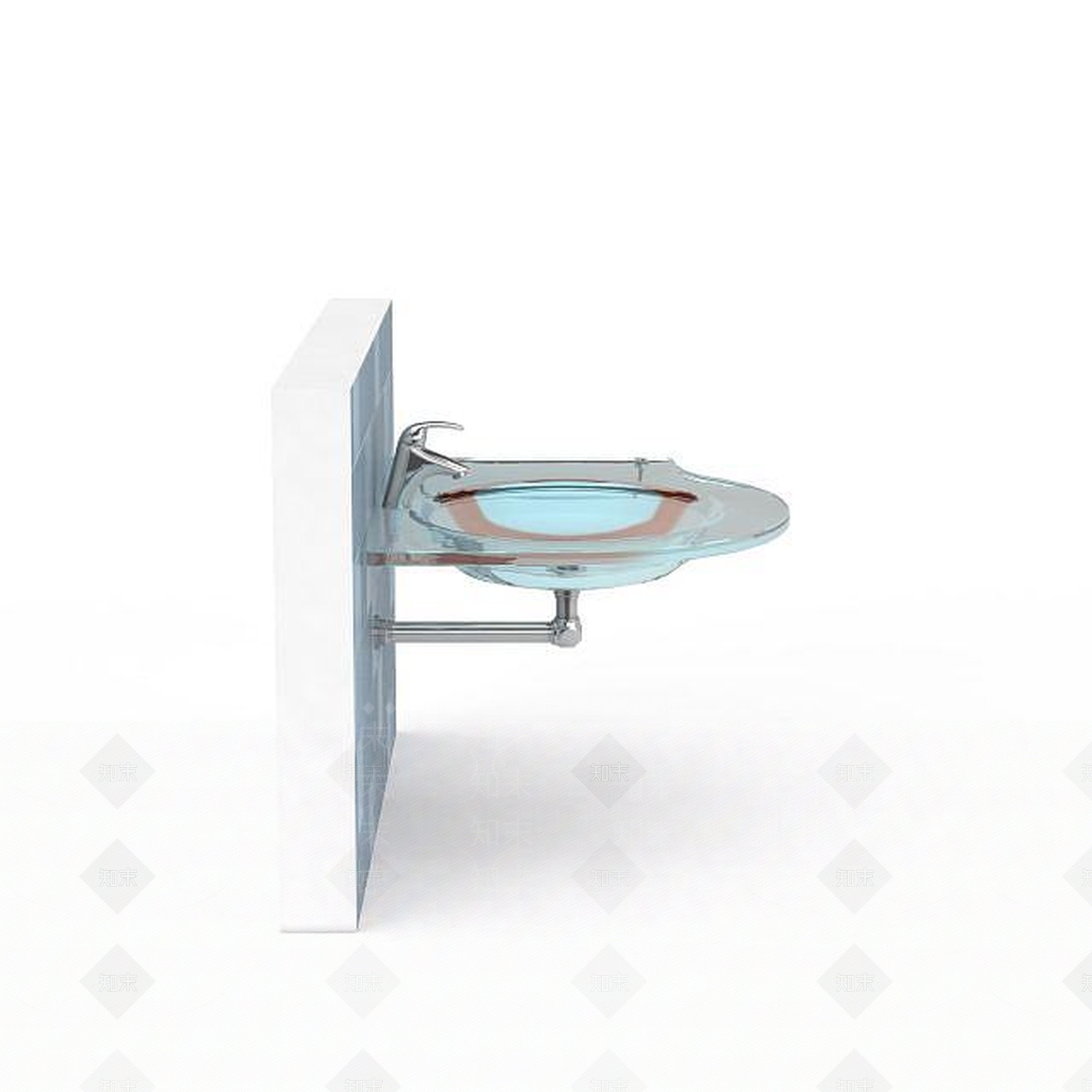 现代玻璃水槽3D模型下载【ID:1197230667】
