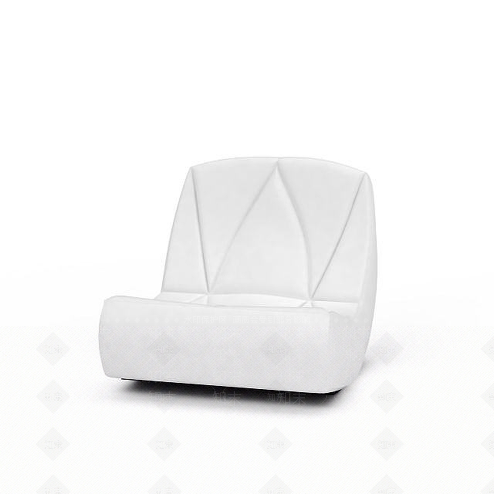 现代白色沙发椅子3D模型下载【ID:1197231250】