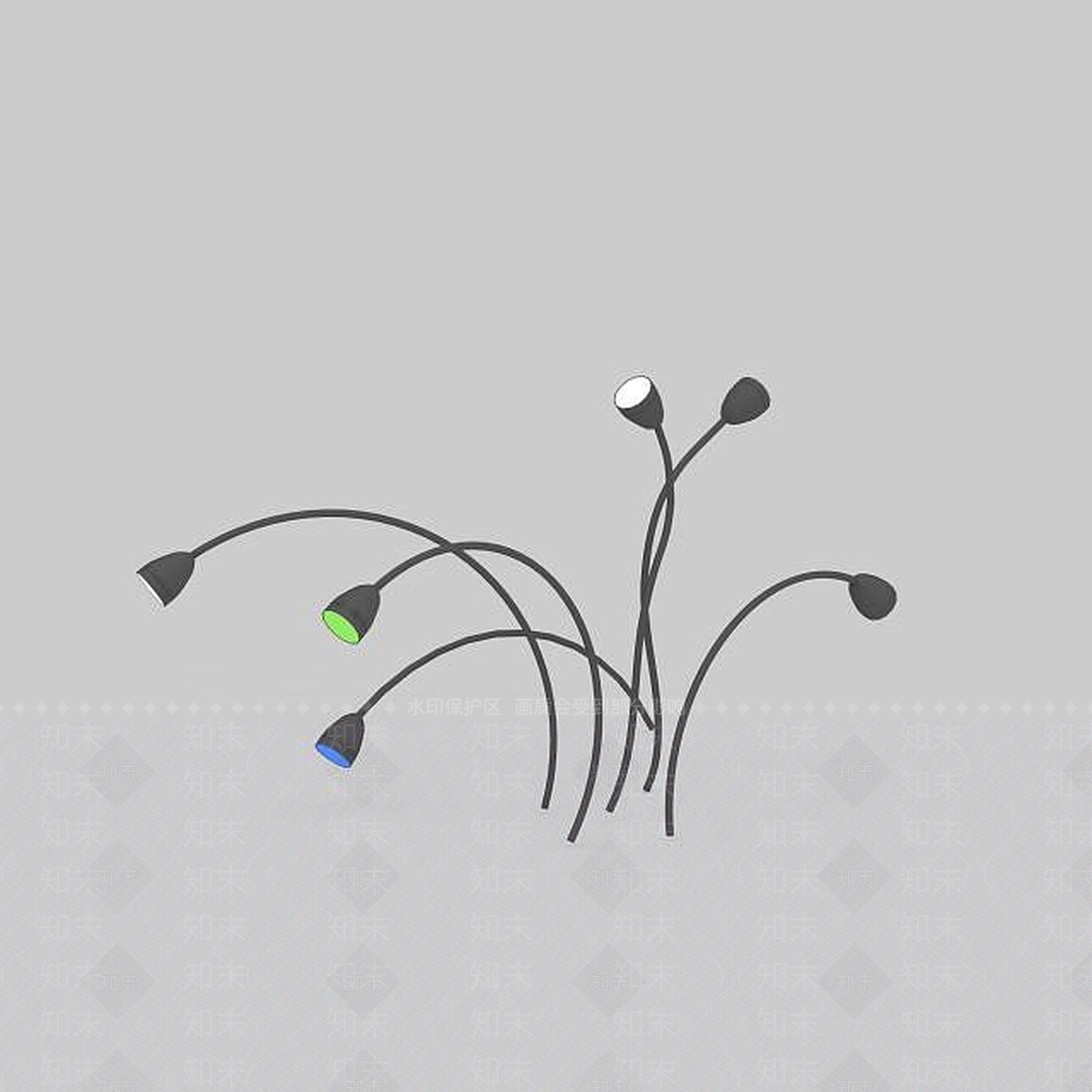 现代创意灯3D模型下载【ID:1197233442】