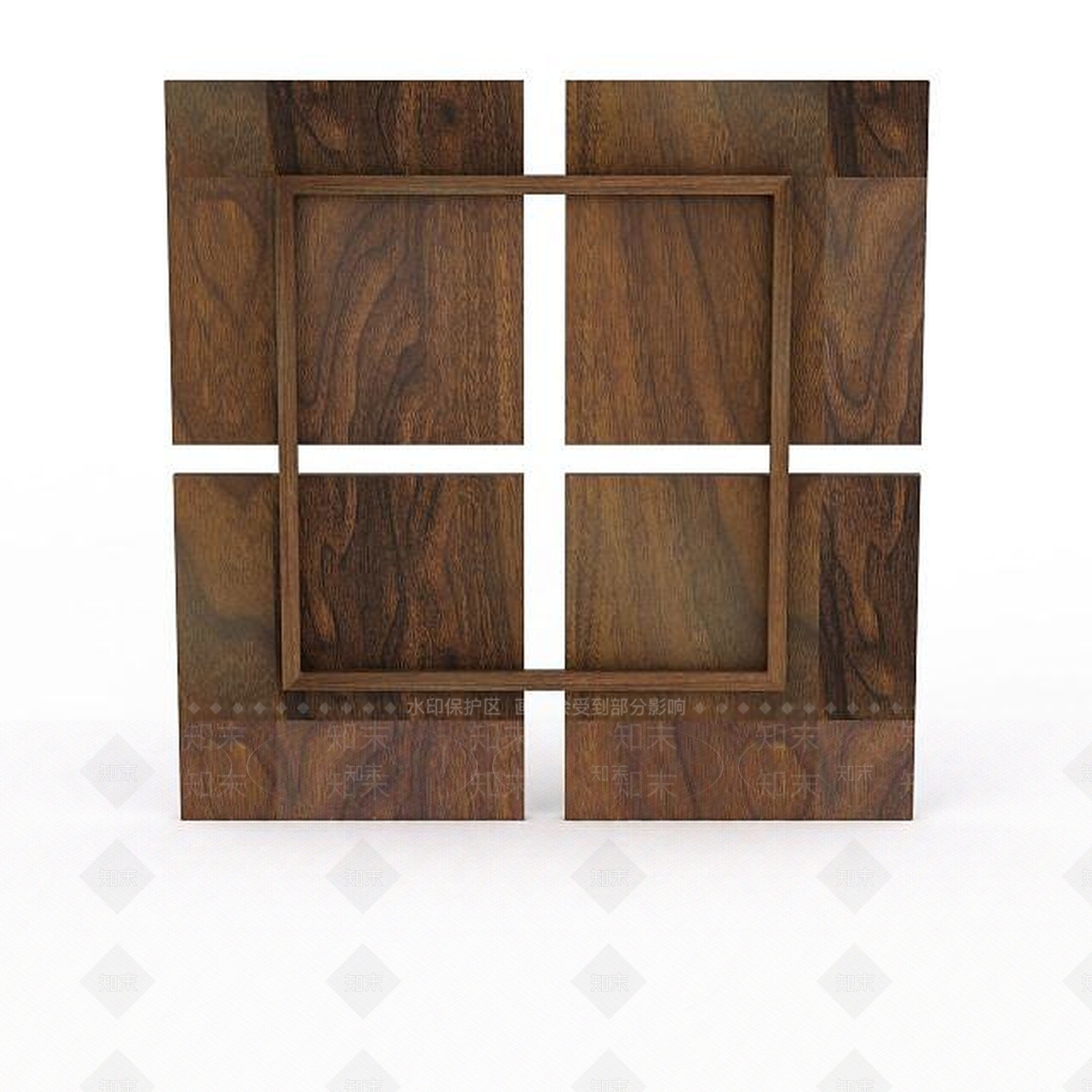 现代木质装饰品3D模型下载【ID:1197234381】