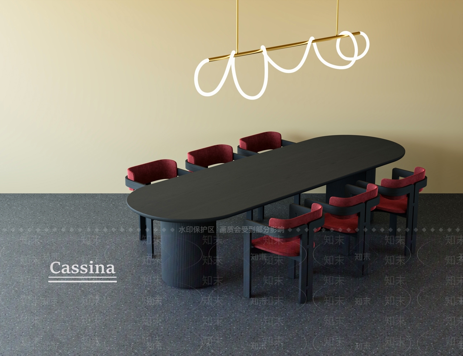 意式简约餐桌椅SU模型下载【ID:1197240768】