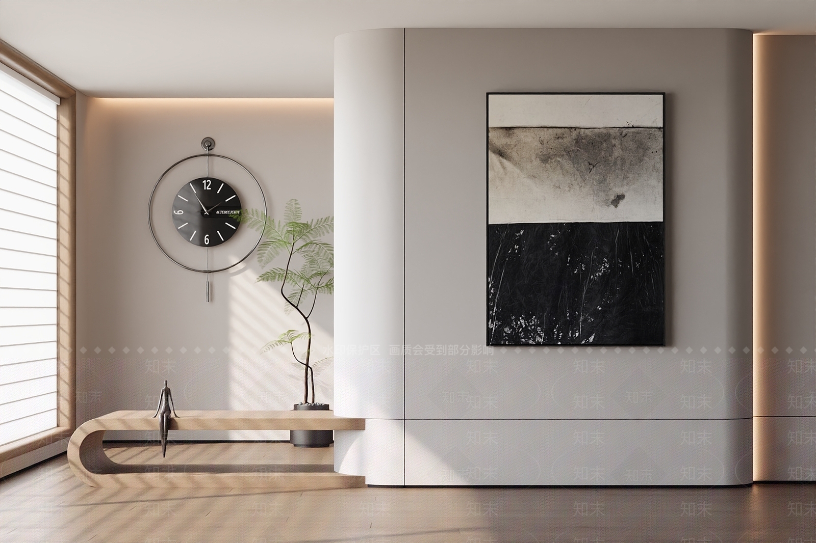 现代极简挂画3D模型下载【ID:1197244518】