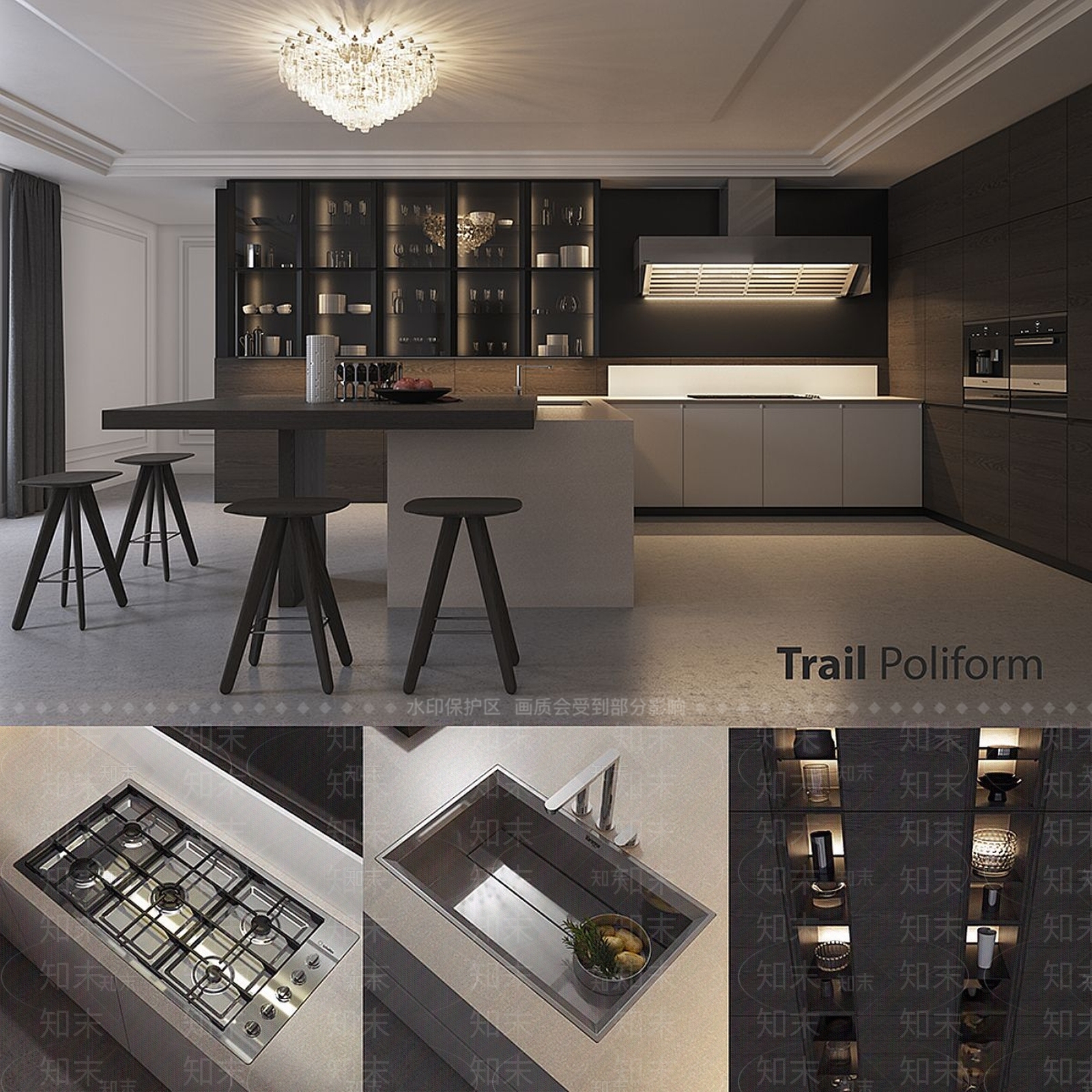 橱柜3D模型下载【ID:1197246200】