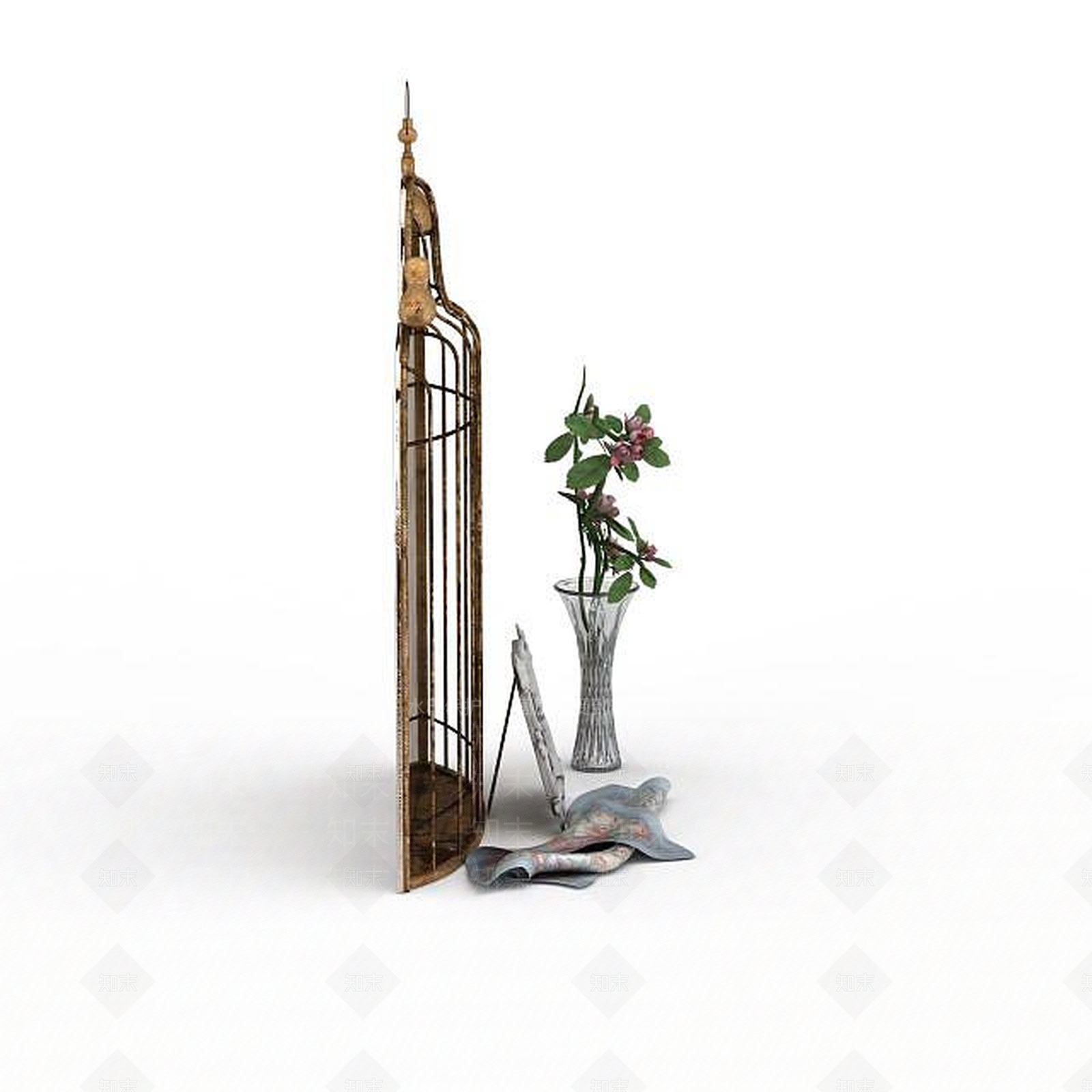 现代摆件组合3D模型下载【ID:1197255498】