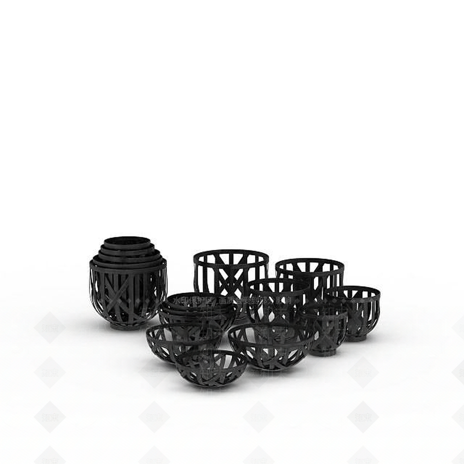 现代麻将桌3D模型下载【ID:1197259454】