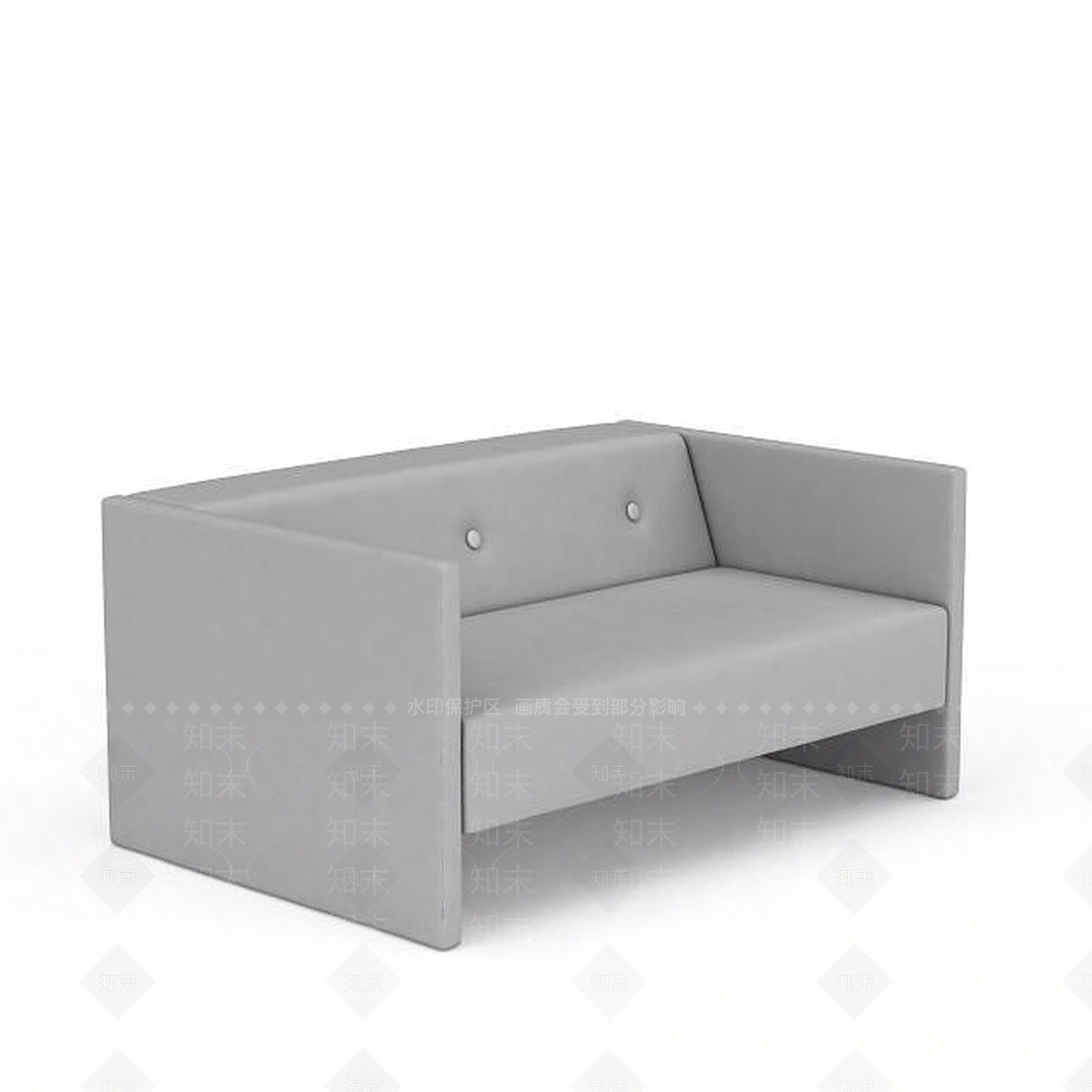 现代双人沙发3D模型下载【ID:1199834522】