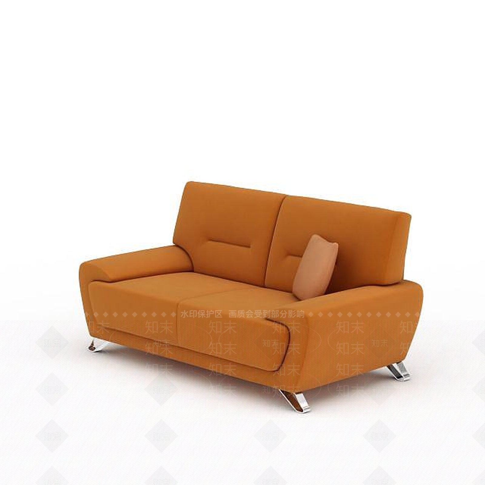 现代双人沙发3D模型下载【ID:1199839205】
