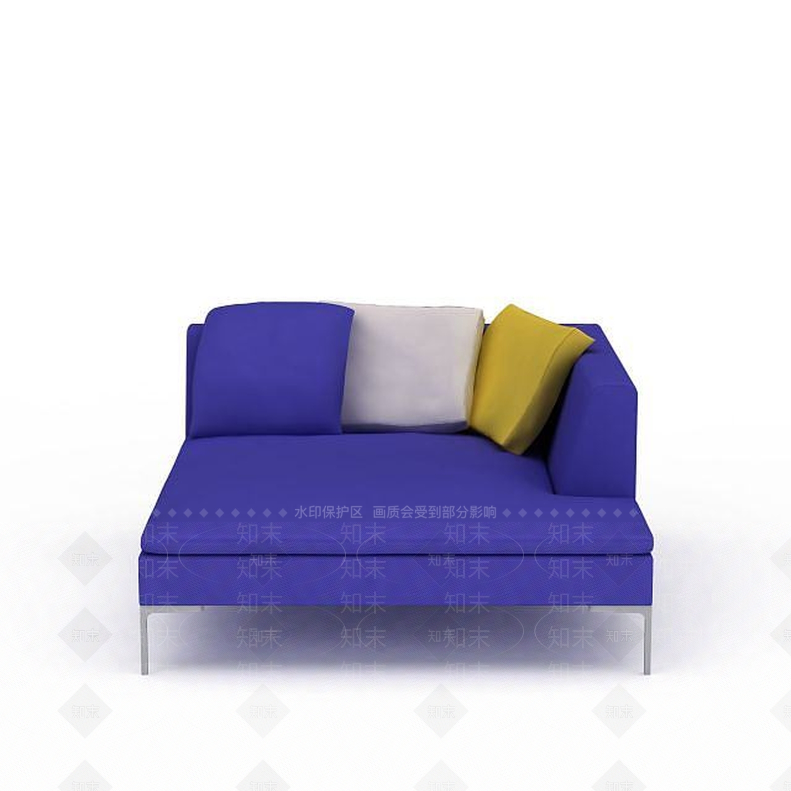 现代双人沙发3D模型下载【ID:1199829675】