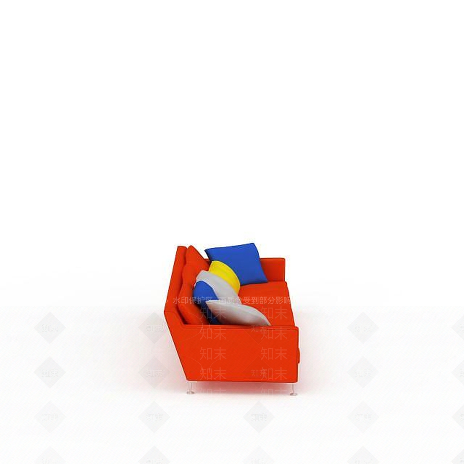 现代双人沙发3D模型下载【ID:1199838929】