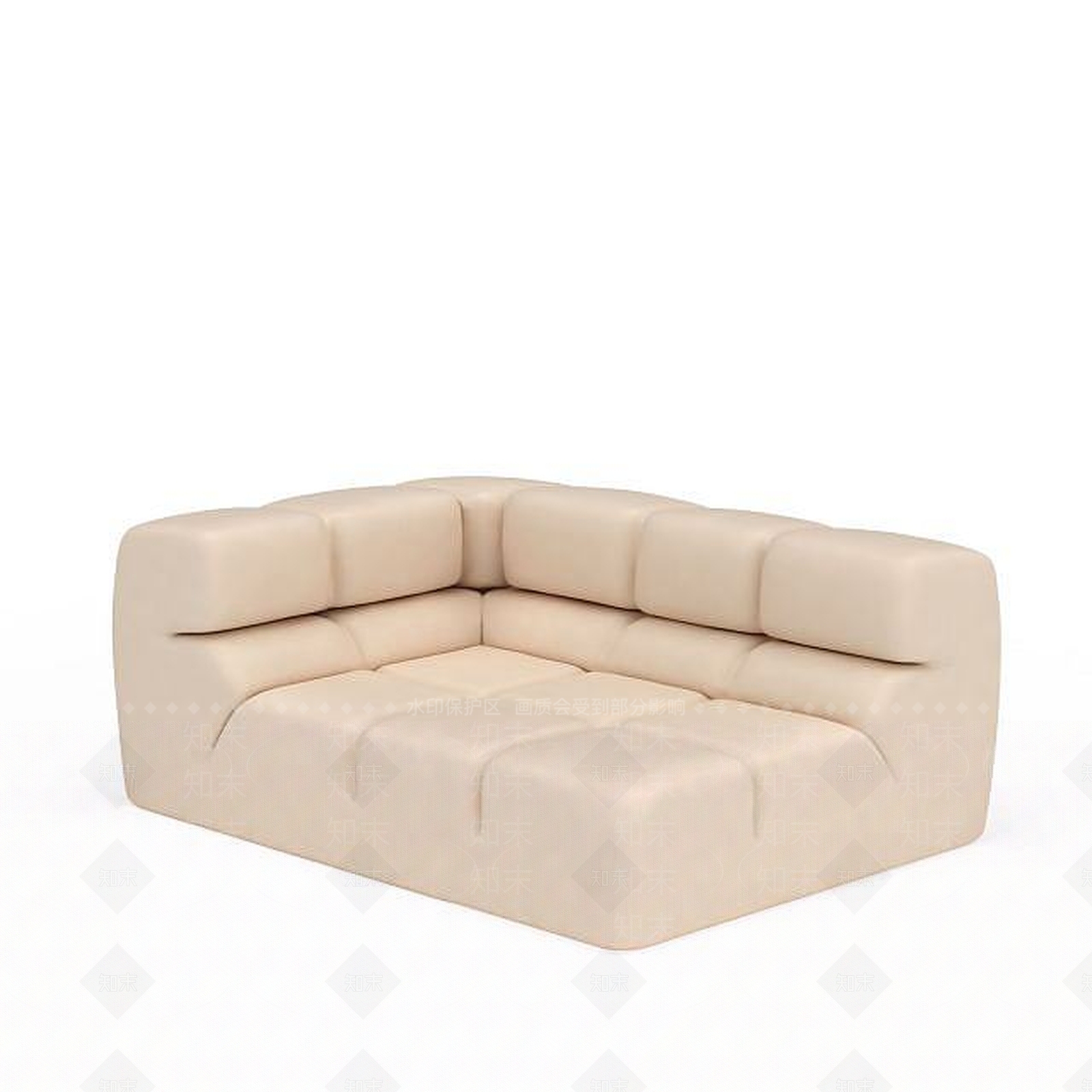 现代双人沙发3D模型下载【ID:1199824545】