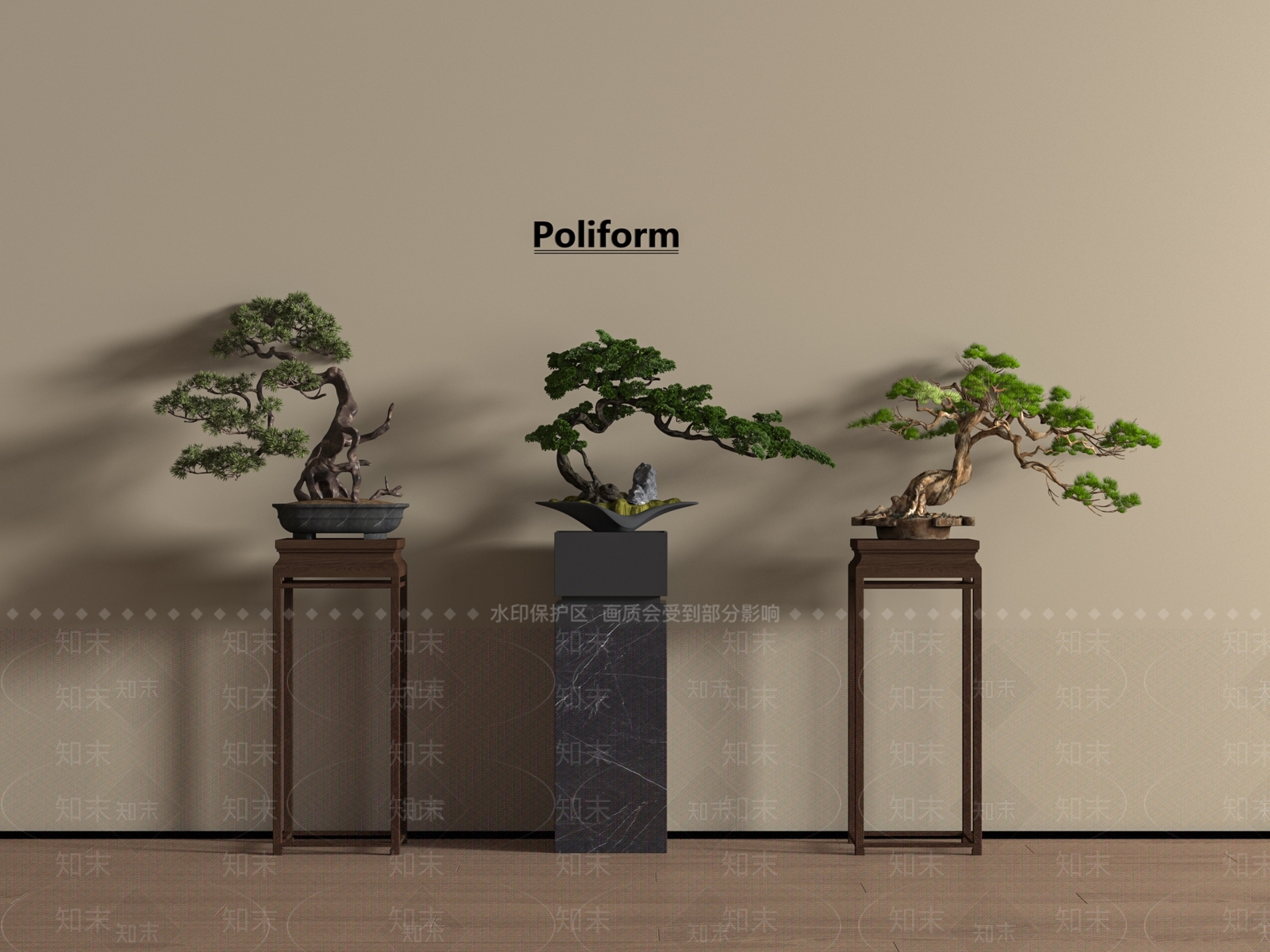 盆栽3D模型下载【ID:1197267292】