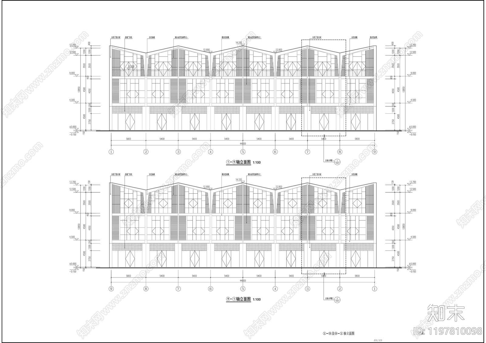 现代其他商业建筑cad施工图下载【ID:1197810098】