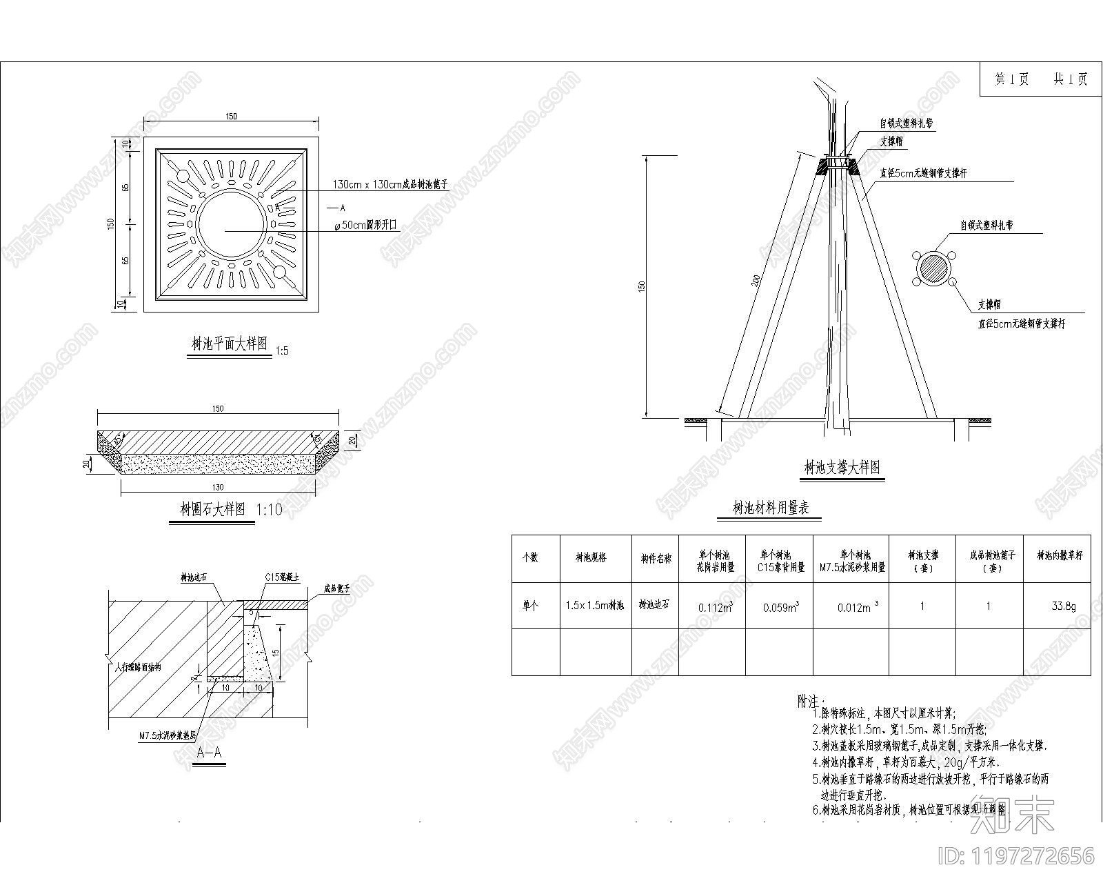 新中式现代道路绿化施工图下载【ID:1197272656】