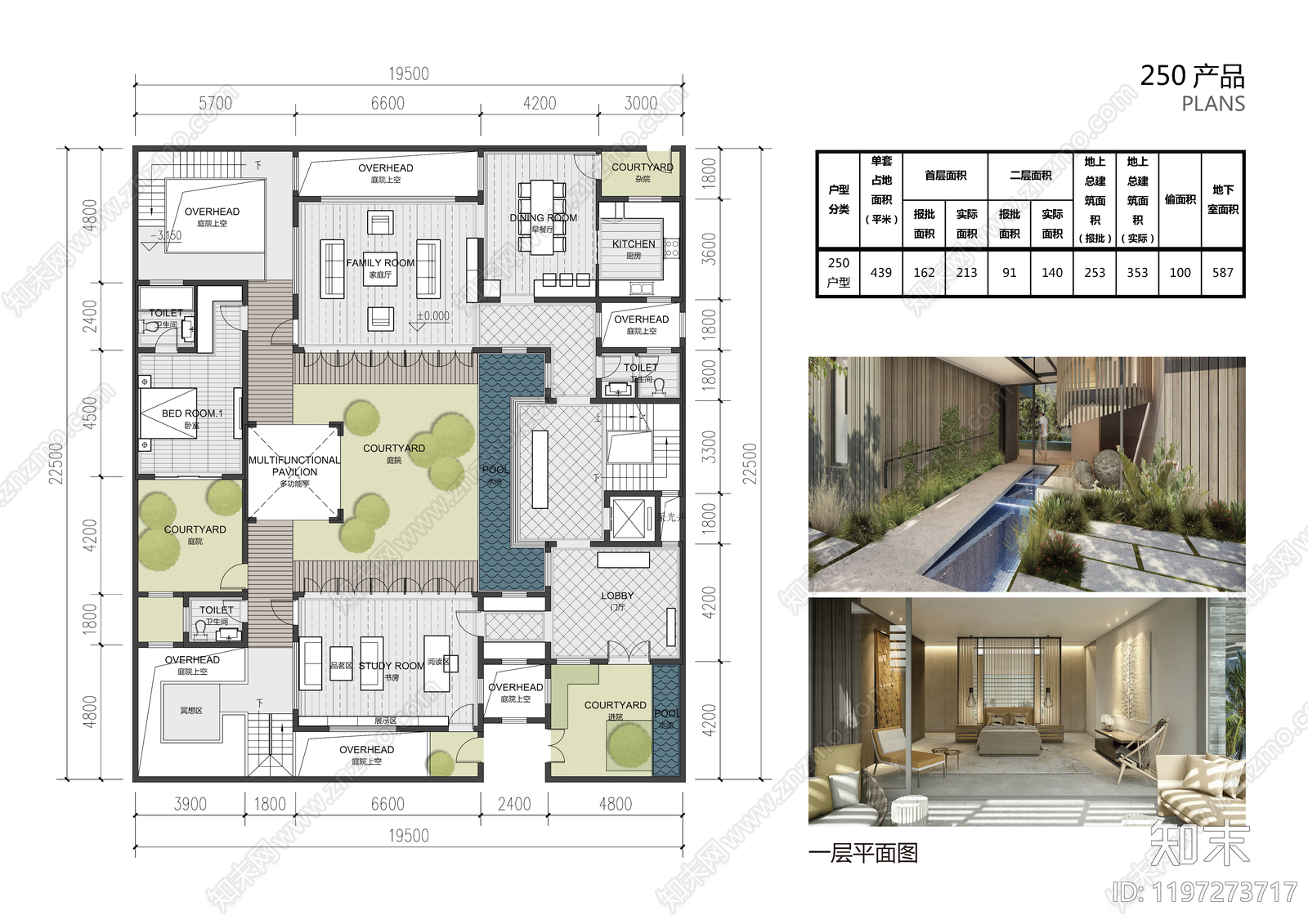 现代新中式四合院建筑下载【ID:1197273717】