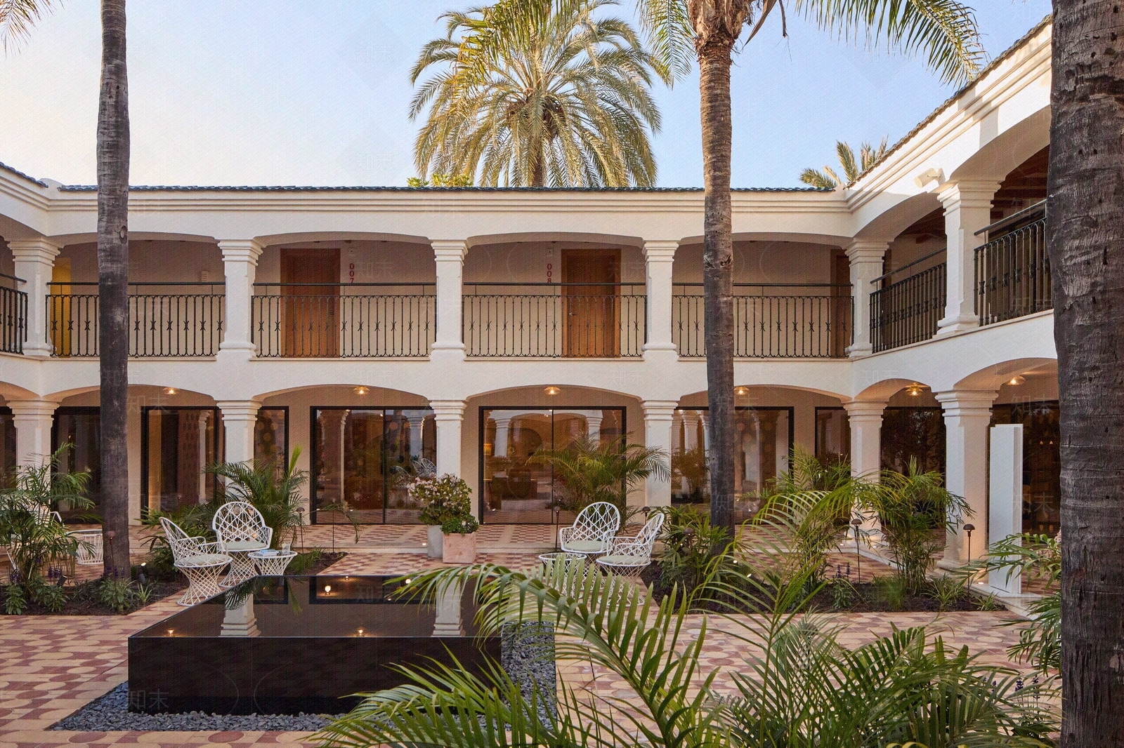 法式欧式小区外景贴图下载【ID:1197288790】