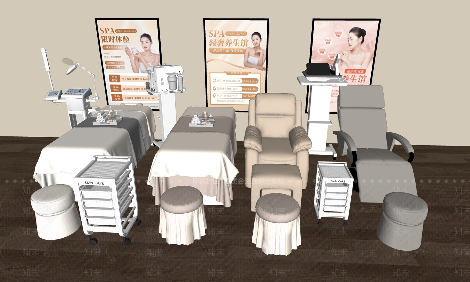 现代其他床具SU模型下载【ID:1197289445】