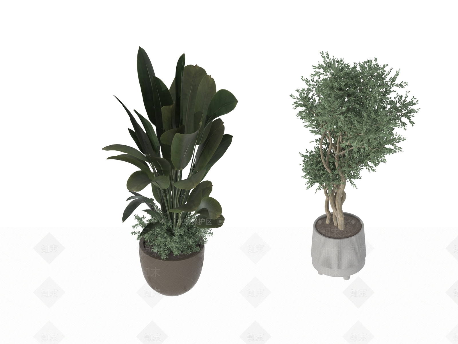 盆栽3D模型下载【ID:1197291842】