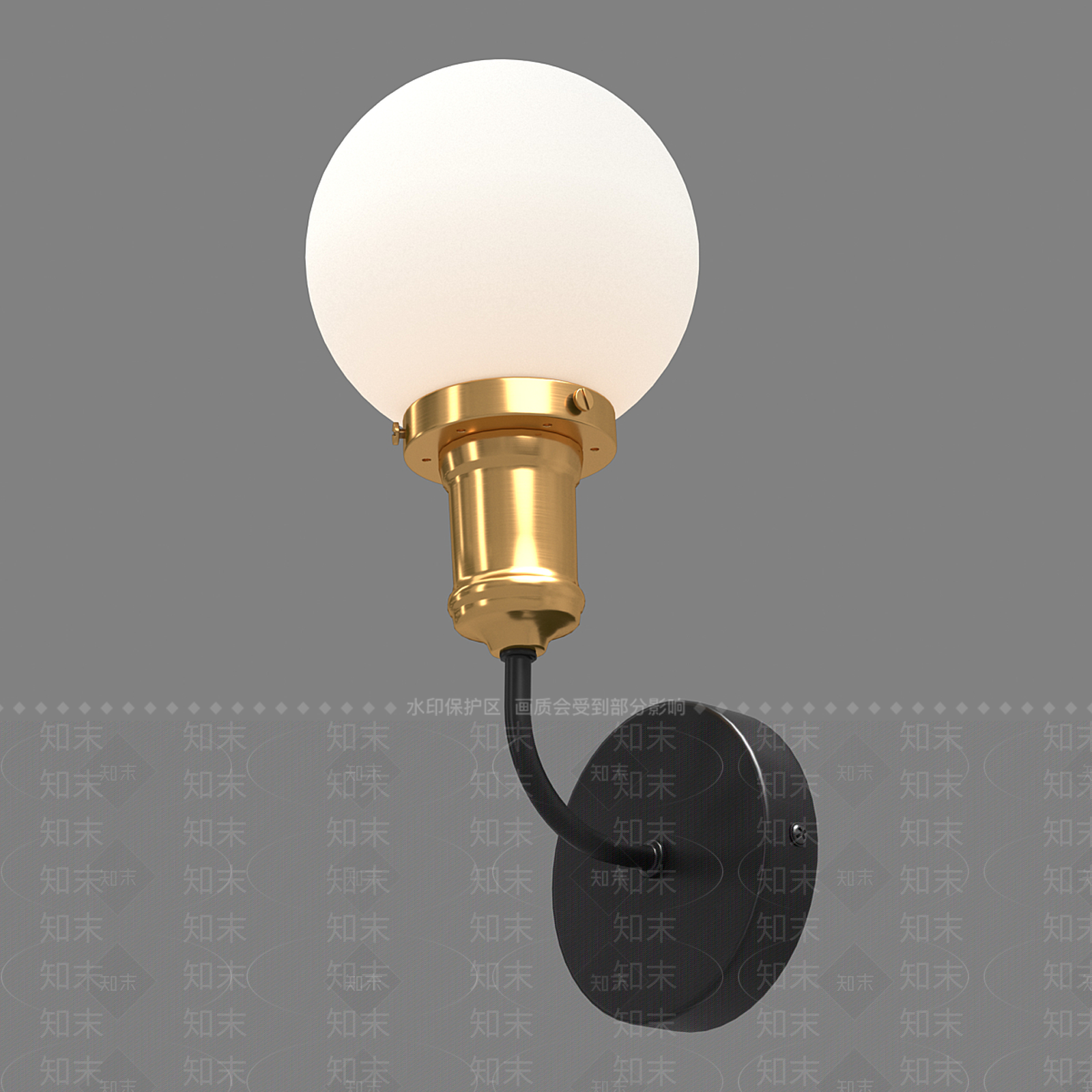 现代壁灯3D模型下载【ID:1197302359】